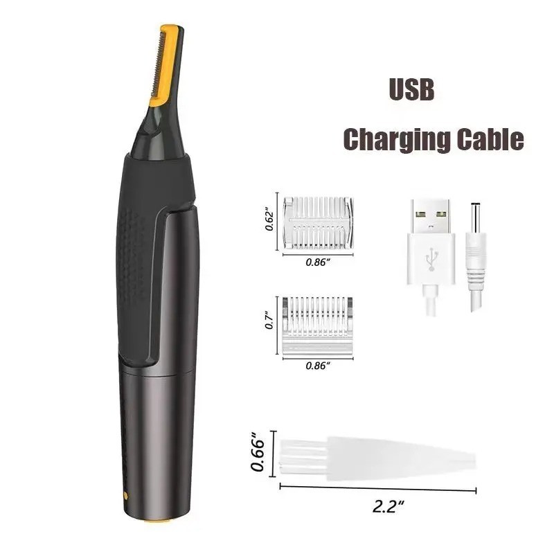 Hot Men Nose Ear Face Neck Eyebrow Hair Mustache Beard Trimmer Shaver Clipper