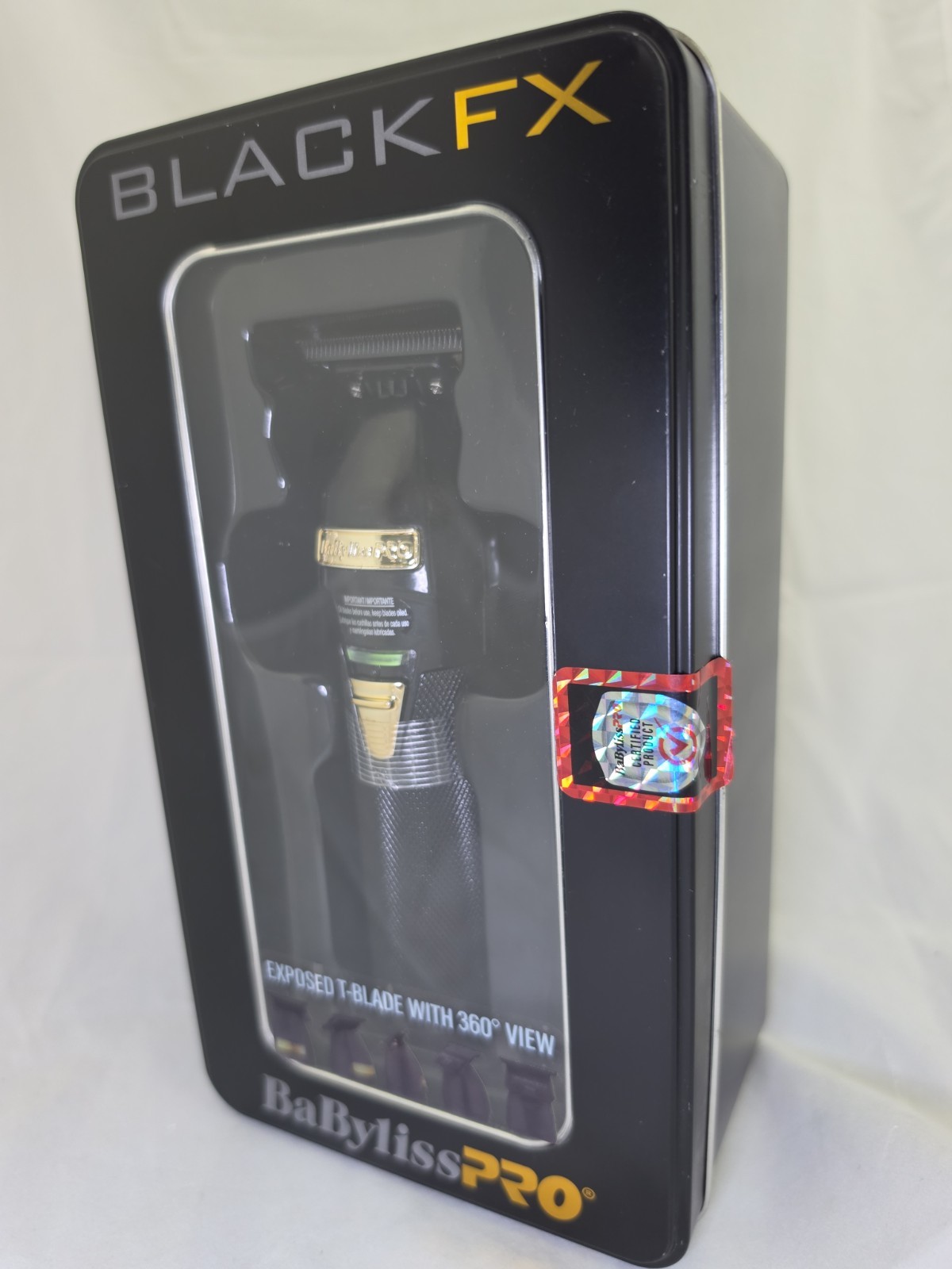 FX787BN BaByliss PRO Black Gold Metal T-Blade Cordless Hair Trimmer