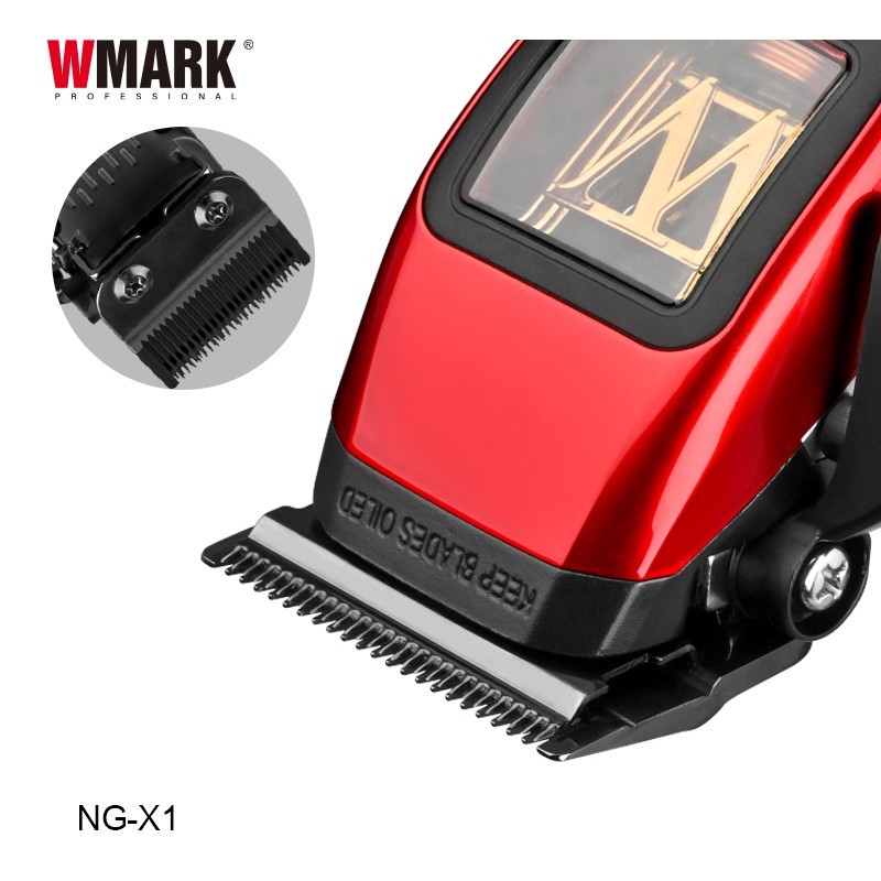 Wmark NG-X1 Cordless Magnetic Motor Clipper + Magnetic Guards – Pro Hair