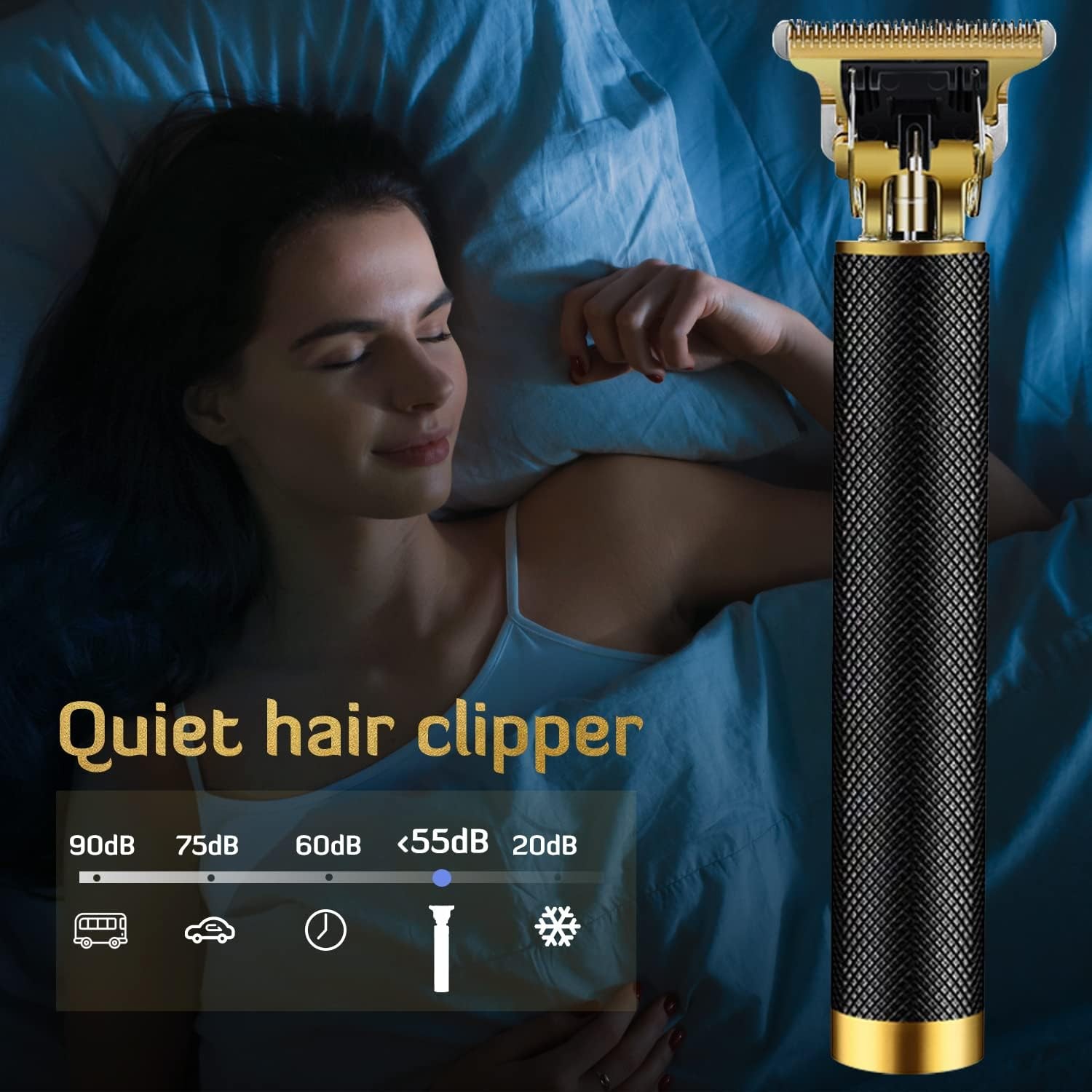 Professional Cordless Hair Clipper and Trimmer for Men Rechargeable Beard Shaver