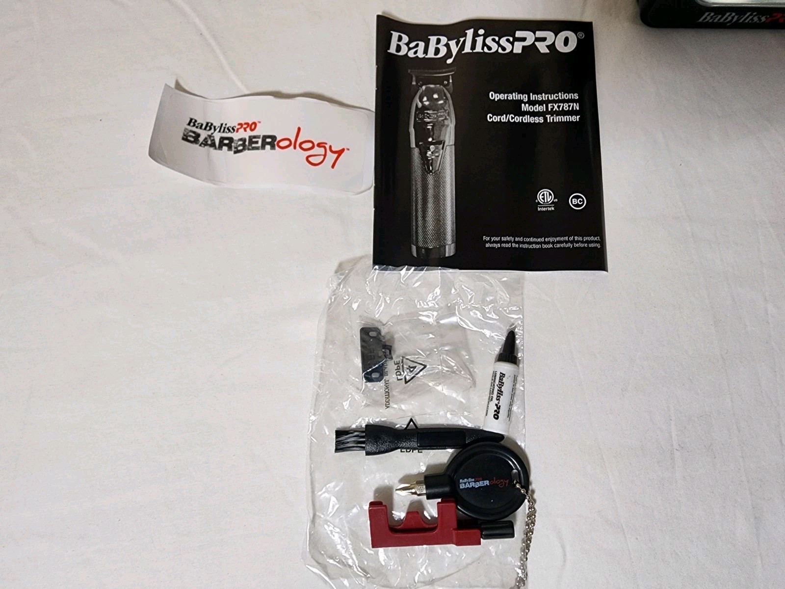 BaBylissPRO FX787NS SilverFX+ All-Metal Lithium Outlining Trimmer OPEN BOX/USED