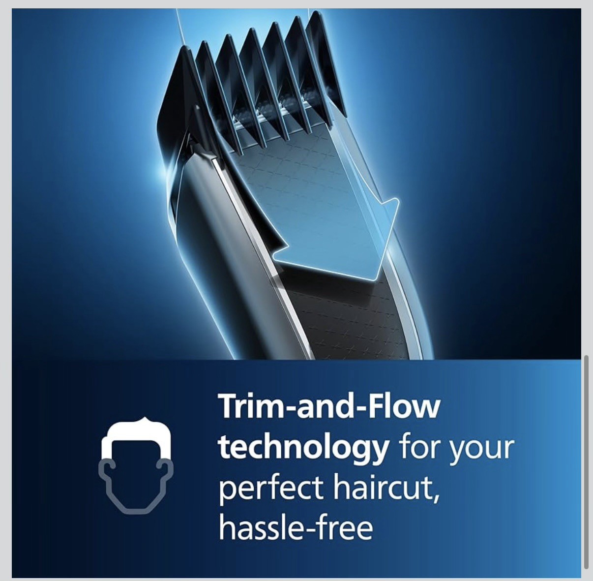 Philips Norelco Hair Clipper 7000 Series, Hair and Beard Trimmer Ideal Power