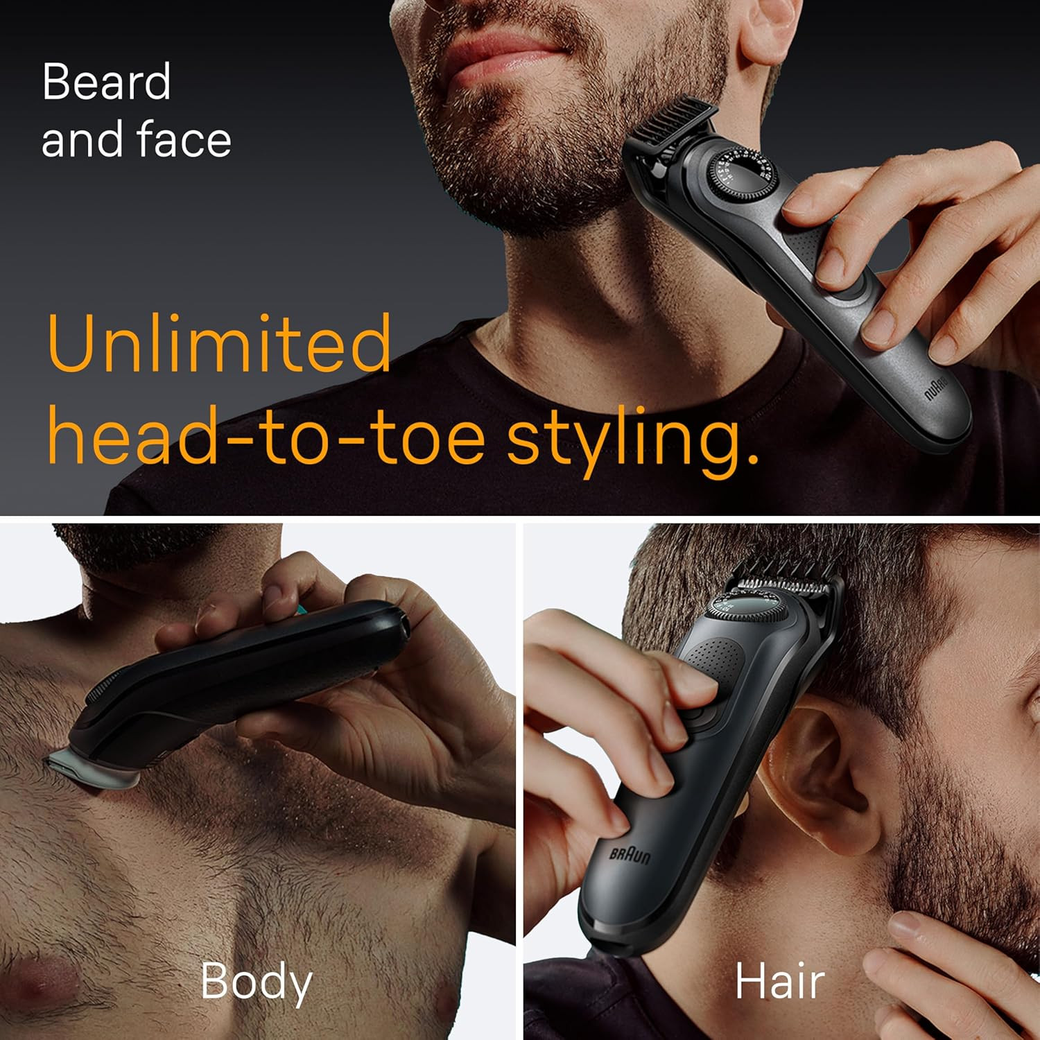 All-In-One Style Kit Series 5 5471, 8-In-1 Trimmer for Men with Beard Trimmer, B