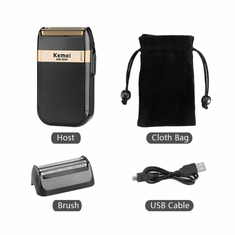 Men Electric Shaver Trimmer USB Razor Shaving Machine Twin Blade Rechargeable