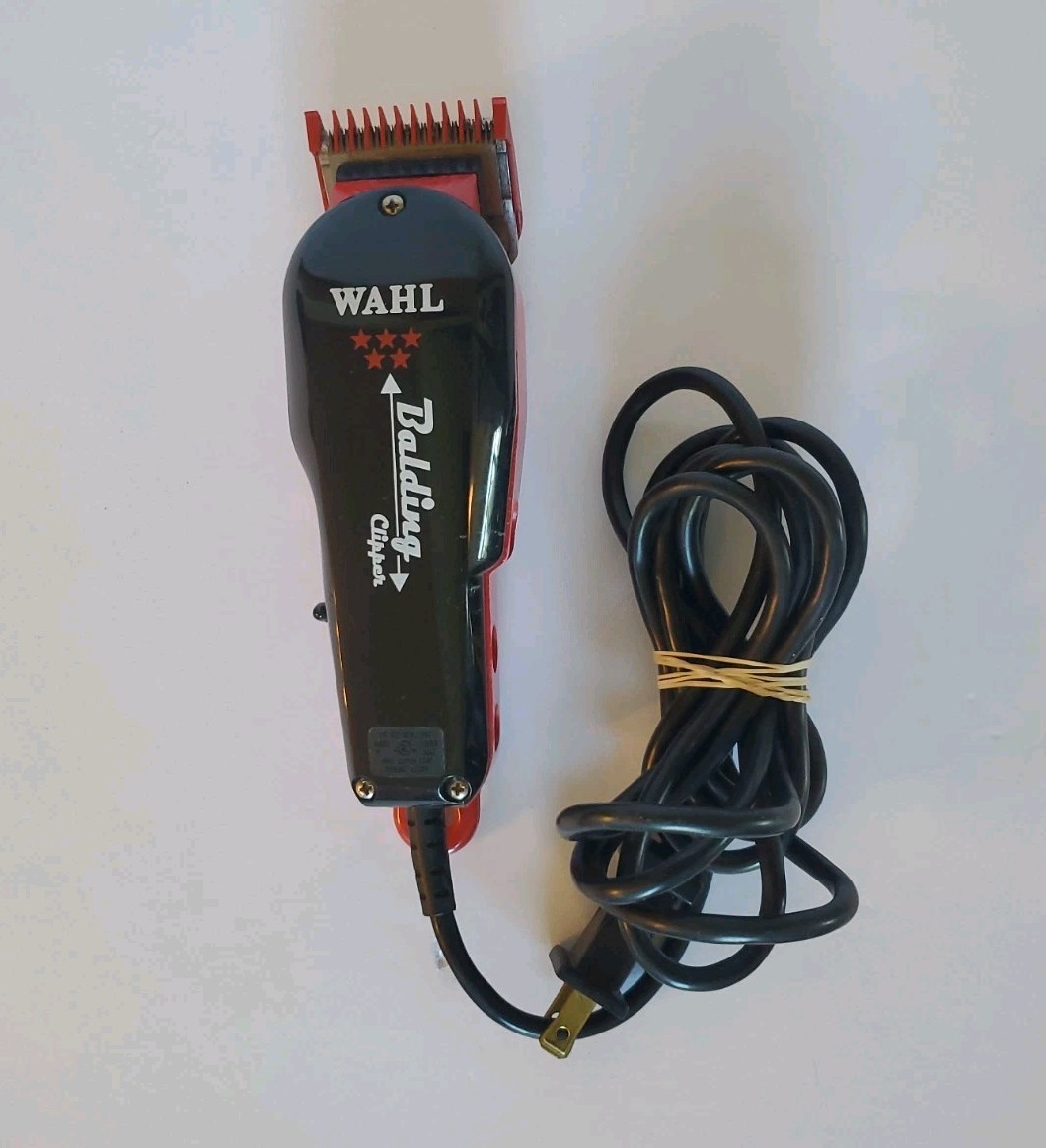 Wahl Professional 5 Star Balding Clipper Red Black 8110 And 8 Pack Cutting Guide