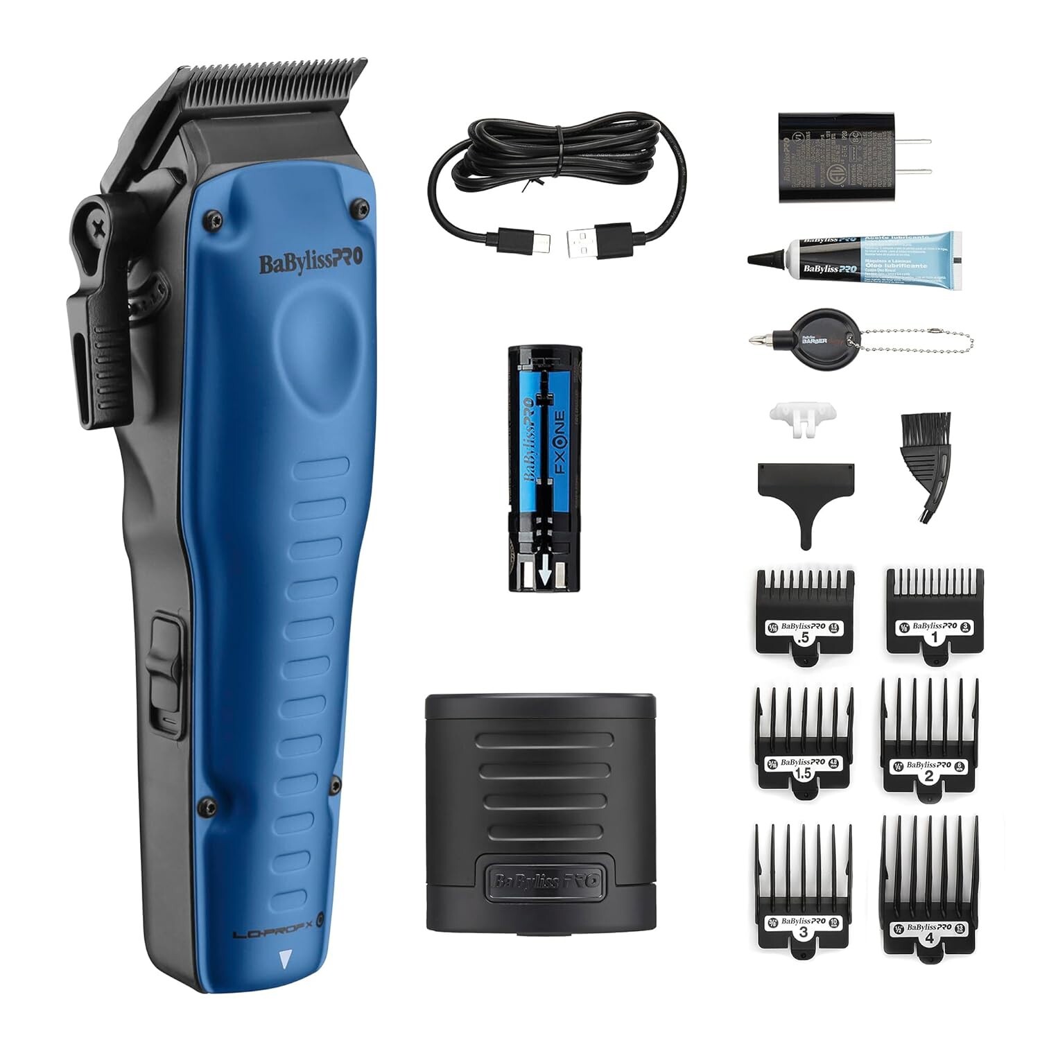 BaByliss PRO FXONE LO-PRO FX ONE BLUE Professional Clipper Trimmer Shaver Set