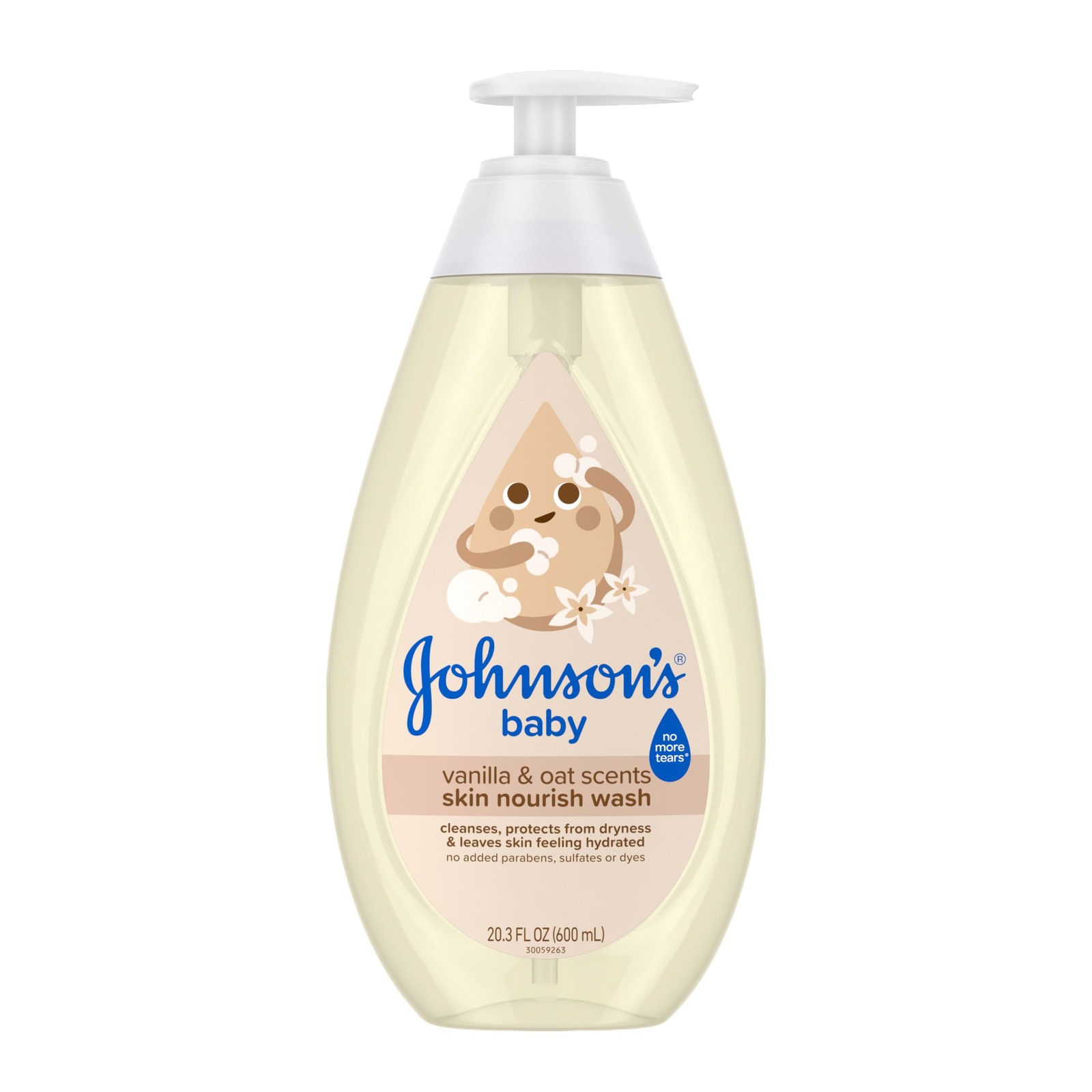 Johnson’s Skin Nourishing Moisture Baby Wash, Vanilla 20.3 Fl Oz (Pack of 1)