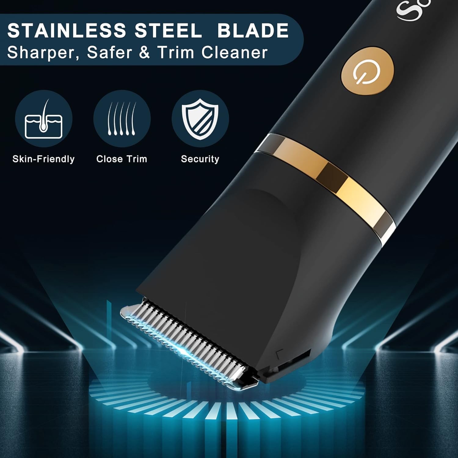Electric Groin Hair Trim Ball Trimmer for Men Body Shaver Below-The-Waist Gro…