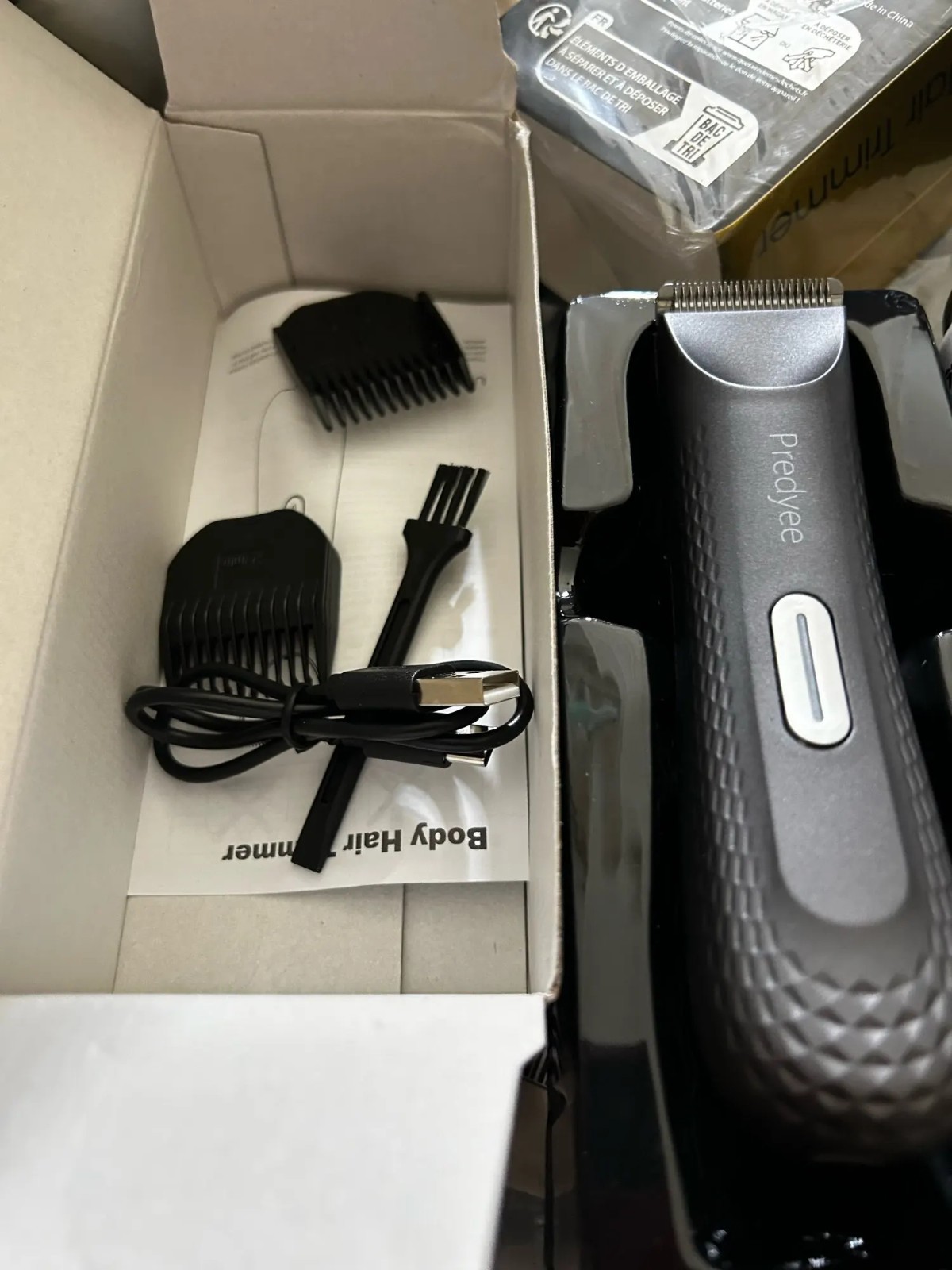 Electric Groin Hair Trimmer for Men,Body Groomer & Pubic Waterproof Hair Trimmer