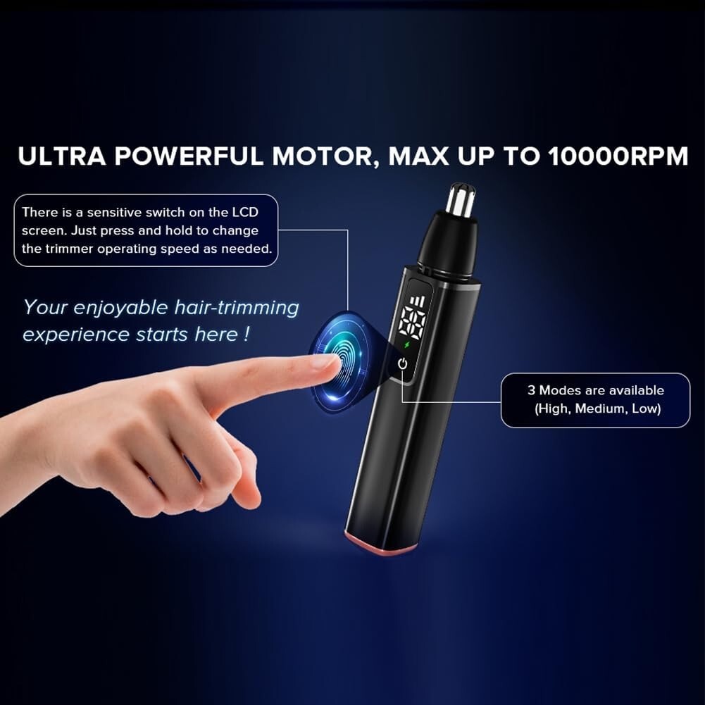 Electric Nose Ear Hair Trimmer Face Eyebrow Mustache Beard Shaver Clipper Unisex
