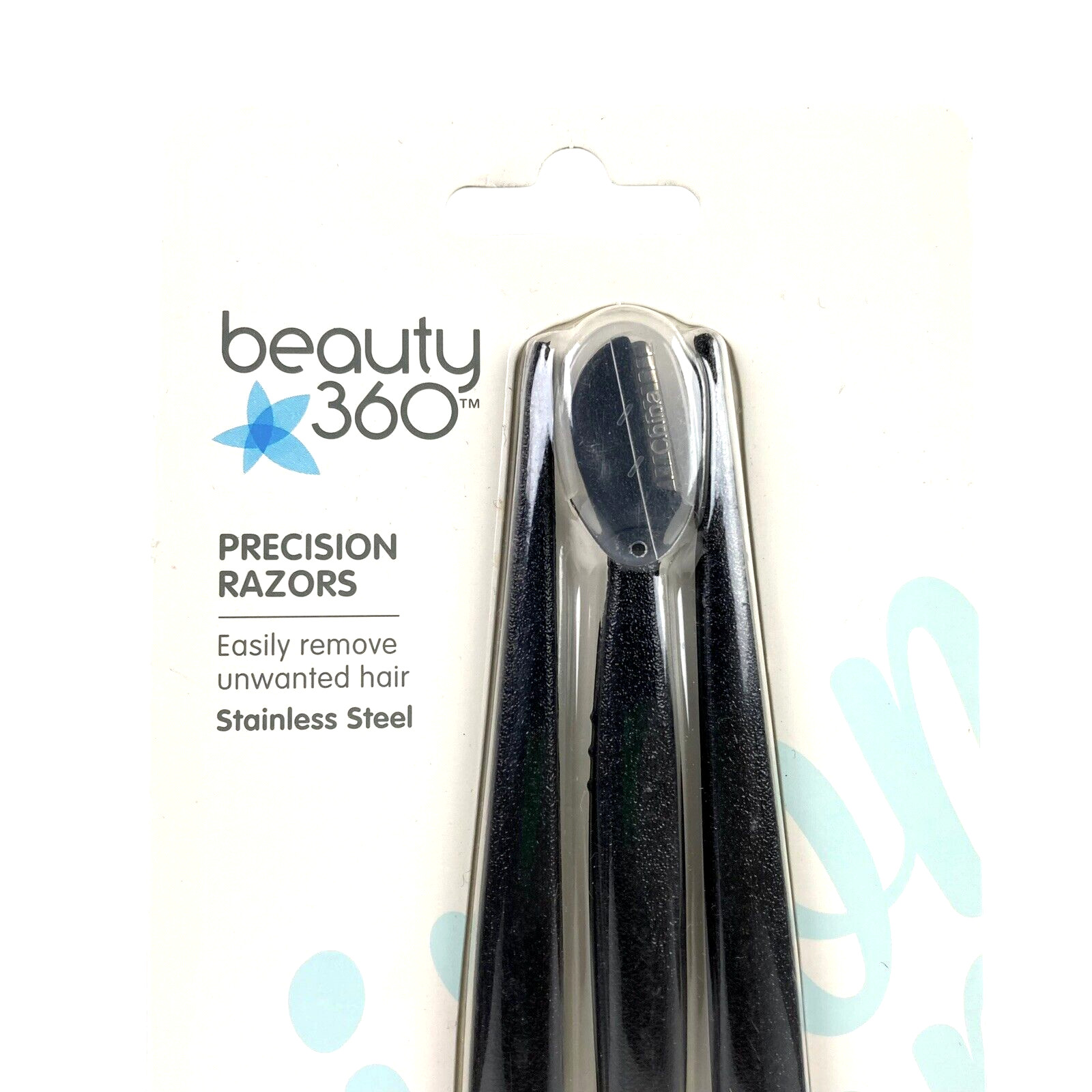 Beauty 360 Stainless Steel Precision Razors 3 Razors & Ultimate Brow Defined NEW