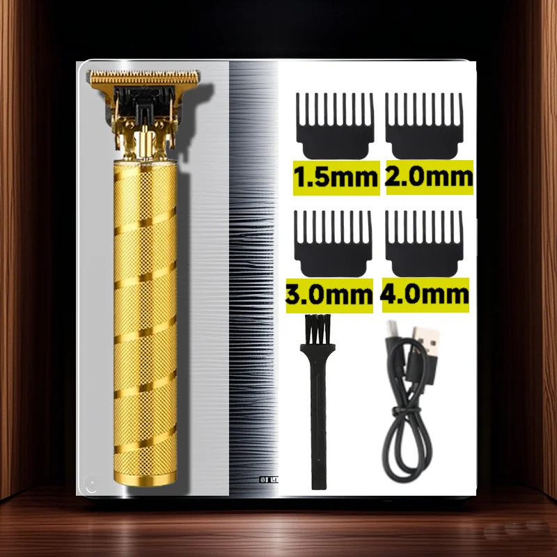 T9 Electric Vintage Shaver Barber Cordless Hair Cutting Machine USB Charging Hai