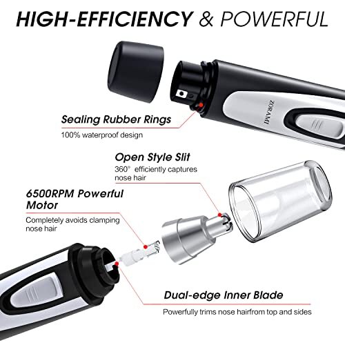 Ear and Nose Hair Trimmer Clipper – 2024 Professional Assorted Colors