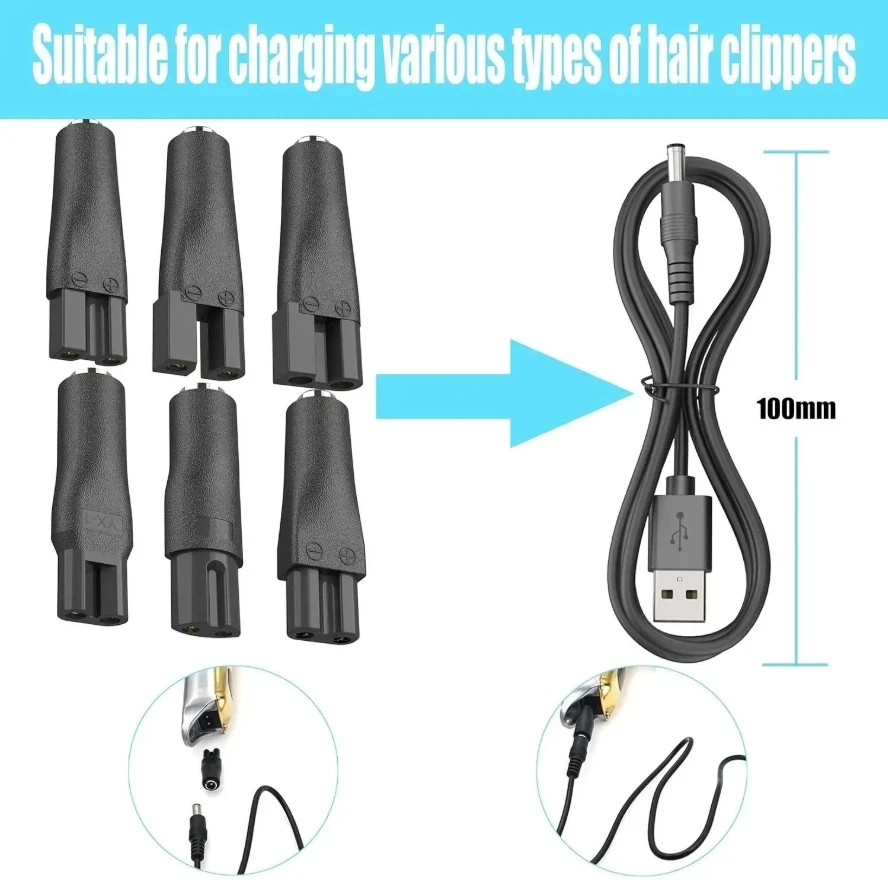 Power Cord 5V adapter for Hair Clippers,Beard trimmers,Beauty Instruments