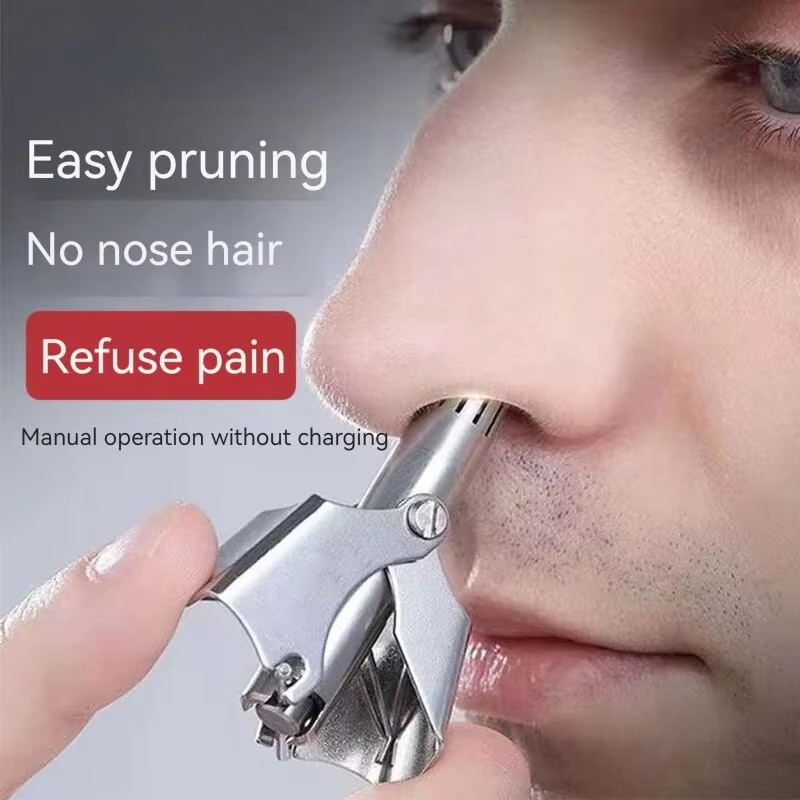 Washable Electric Nose & Ear Hair Trimmer Painless for Men