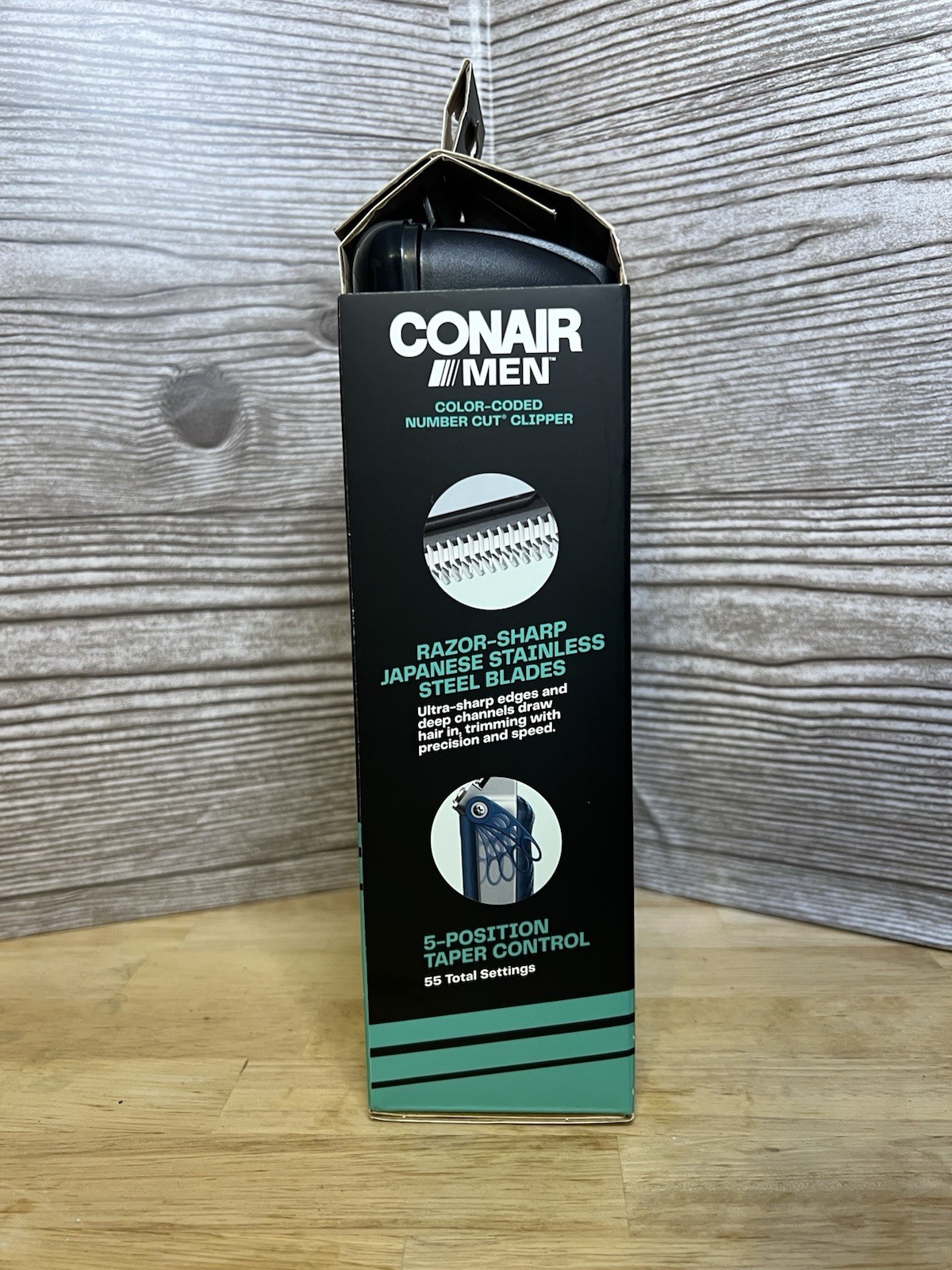 Conair Men Rechargeable Clipper & Trimmer Kit USB, #1-#5 Guards 17 pc kit