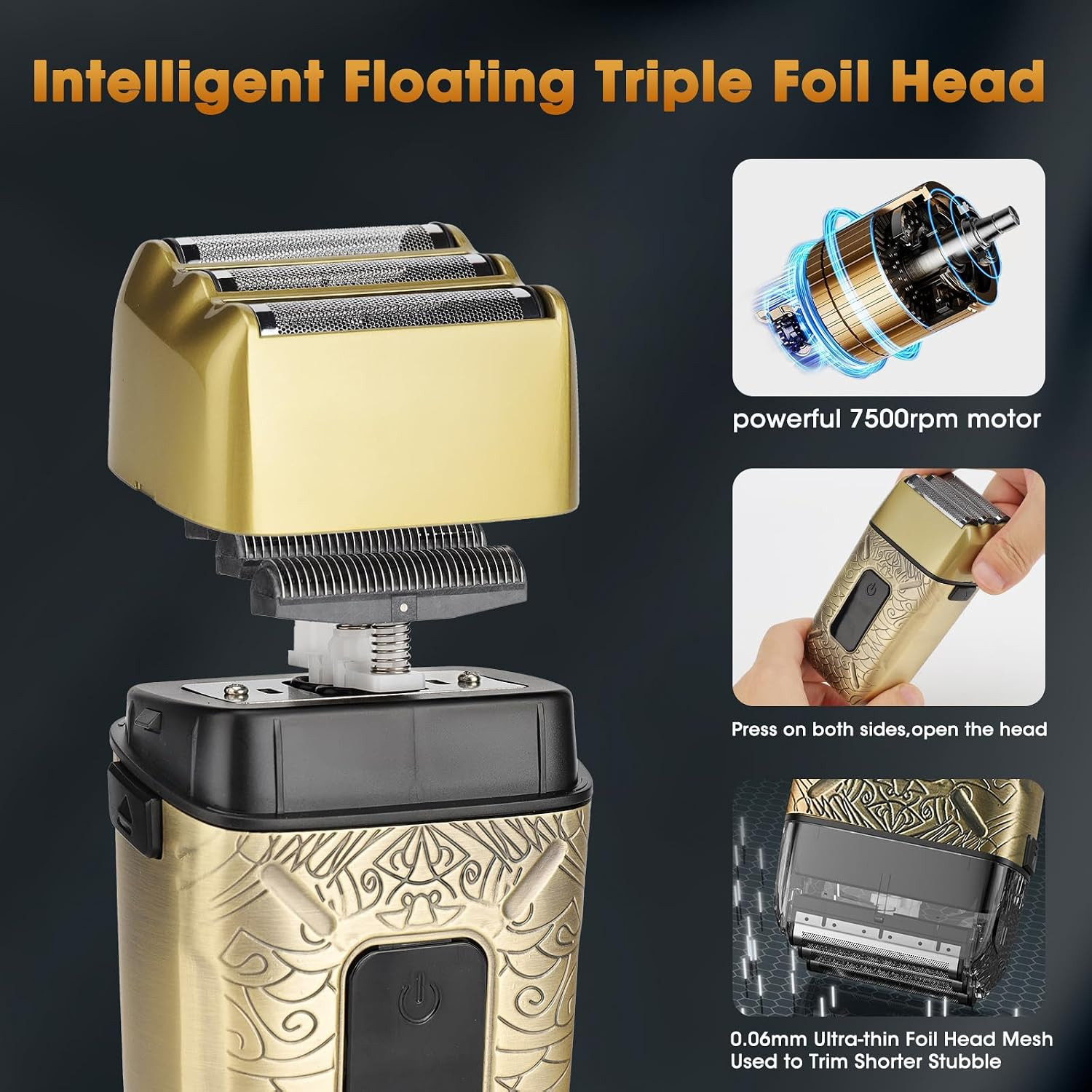 3-in-1 Professional Hair Clippers & Trimmer Set for Men