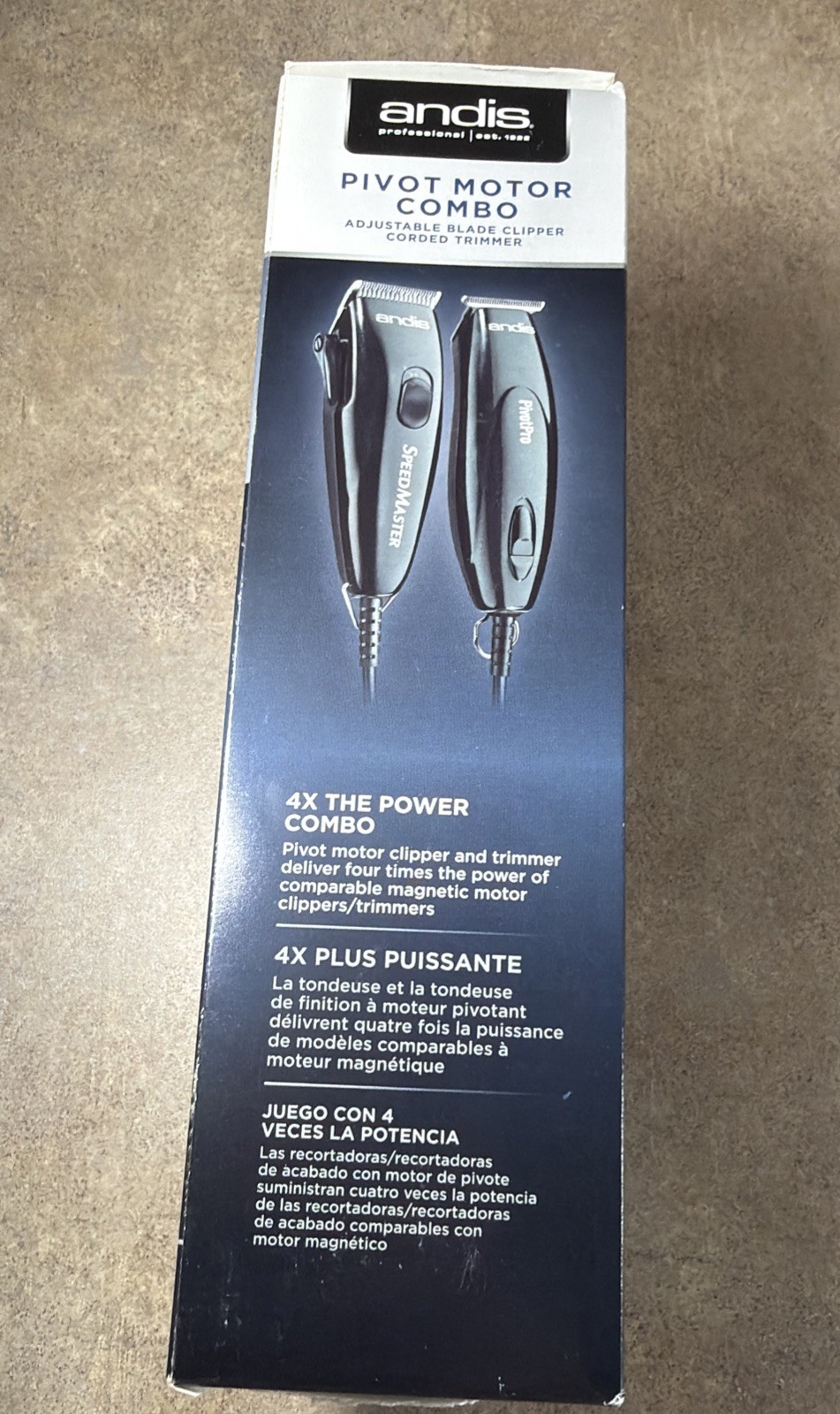 Andis Pivot Motor Combo Adjustable Blade Clipper & Trimmer #24075