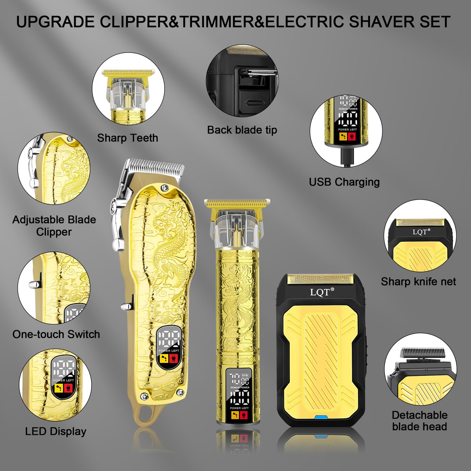 ® Professional Hair Clippers for Men, Hair Trimmer Cordless Barber Clippers a…