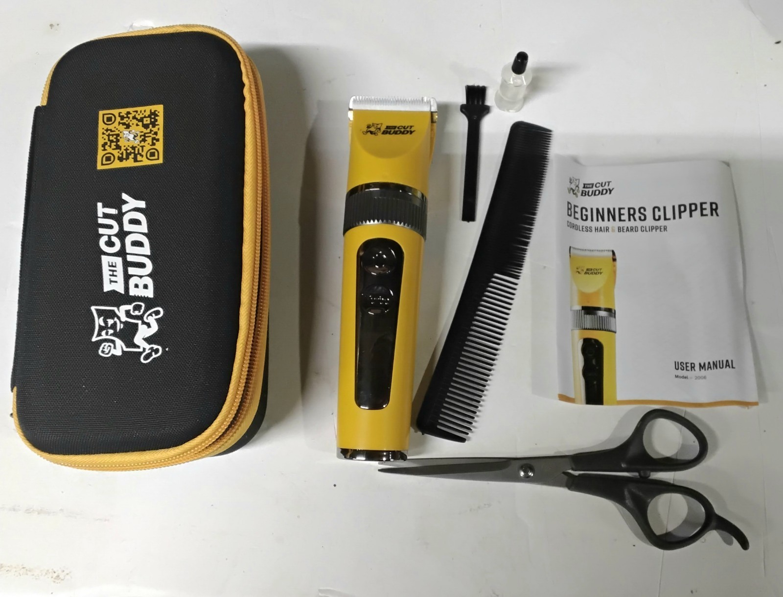 The Cut Buddy Beginners Clipper Cordless Hair & Beard Grooming Set (NO charger)