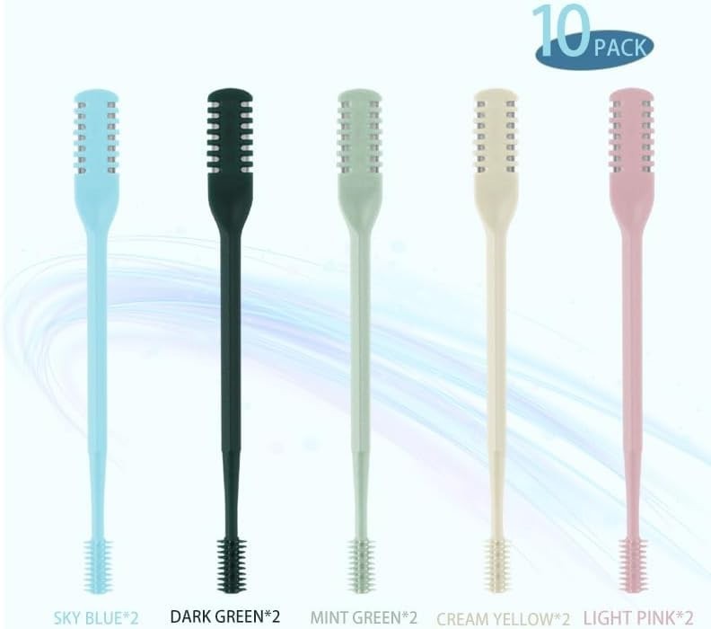 10Pcs 2-in-1 Nose Hair Trimmer, Nasal Hair Cutter, Double Sided Nose Hair Cutter