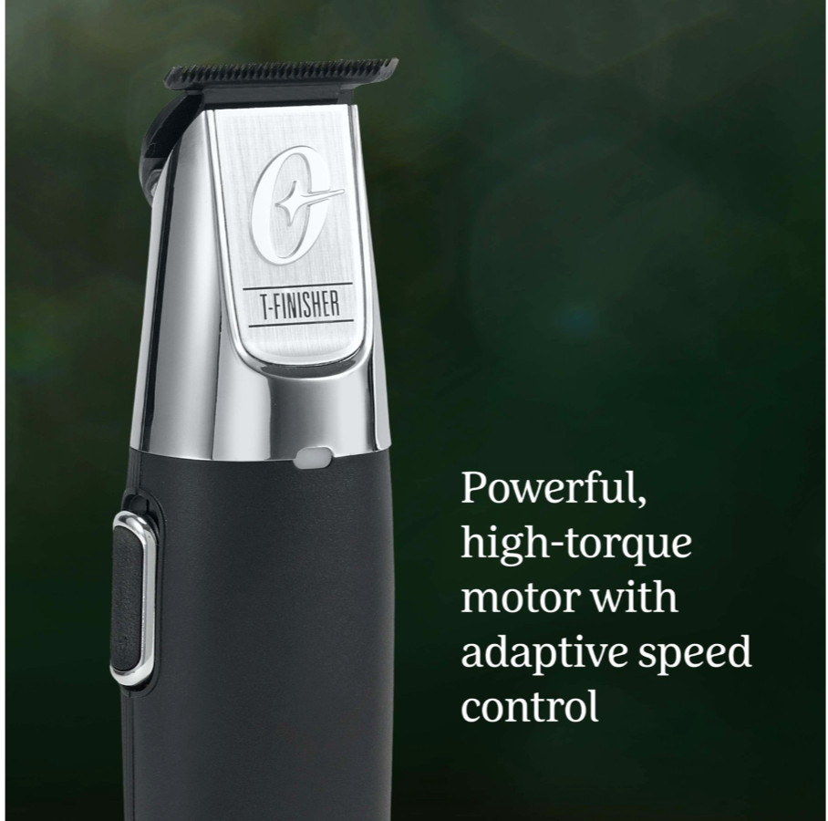 Oster Cordless T Finisher 76059-810 Trimmer – Black with Blade Oil 4 oz