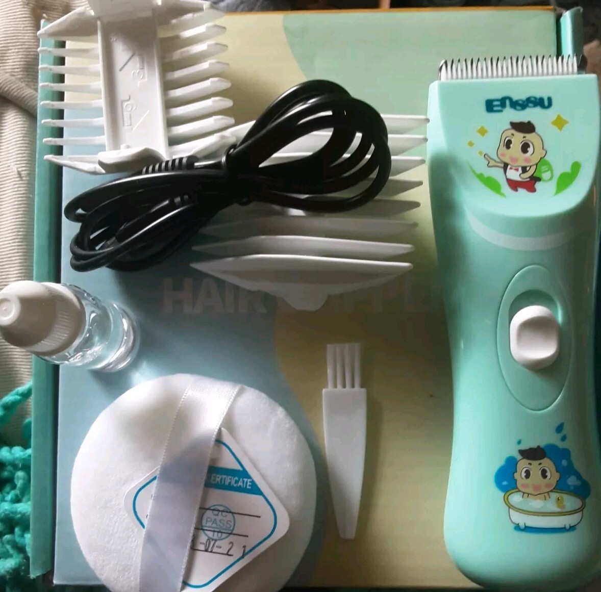 ENSSU Baby Hair Clippers, Lower Noise Haircut Trimmers for Children with Autism