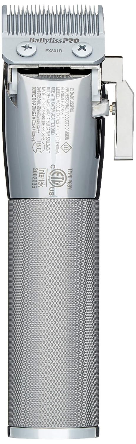 BaBylissPRO Metal Cordless Clipper – Silver | FX870S