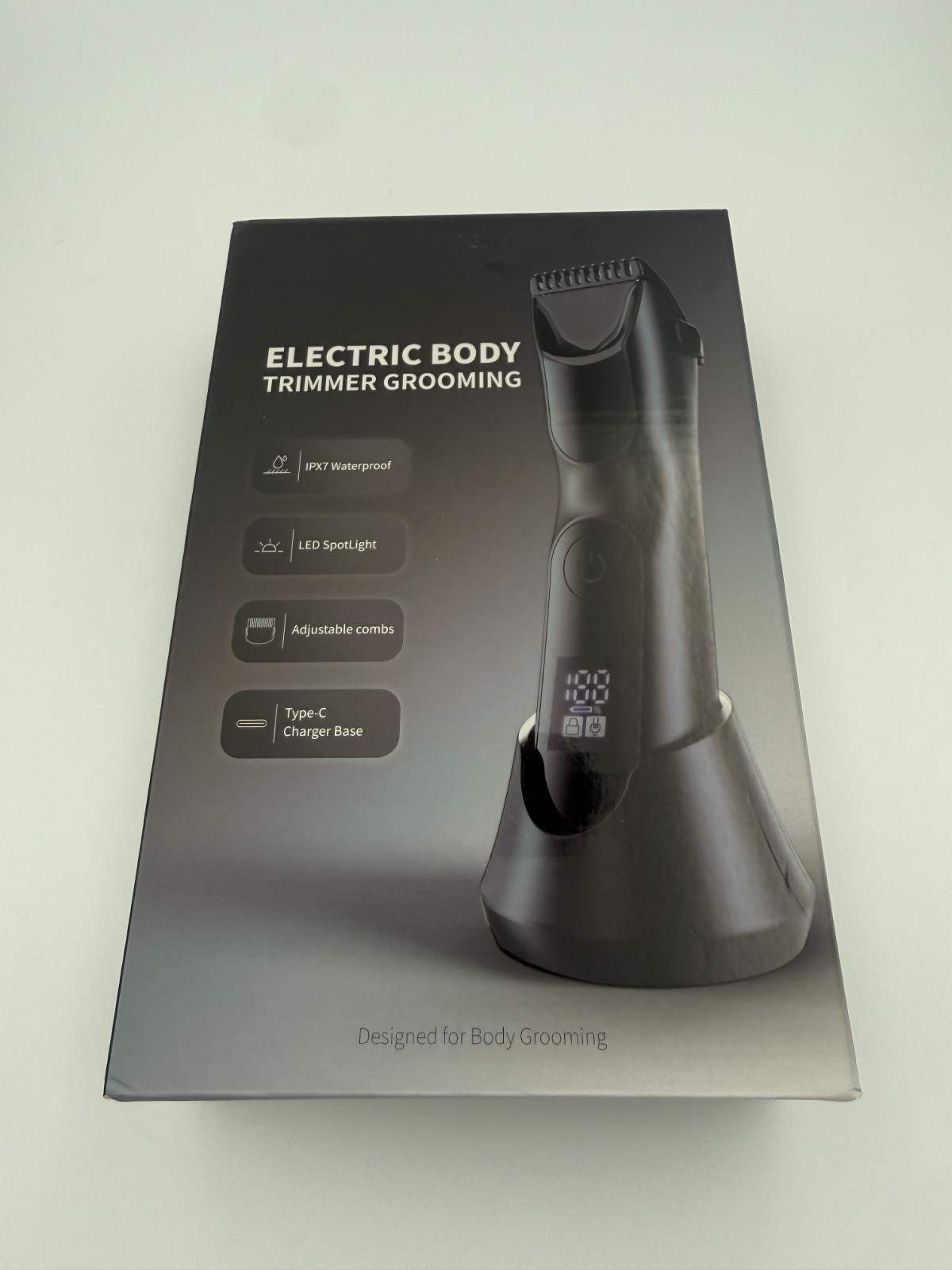 Trimcoo Electric Body Trimmer Model T-X4 Purple/Gold Waterproof Groomer New