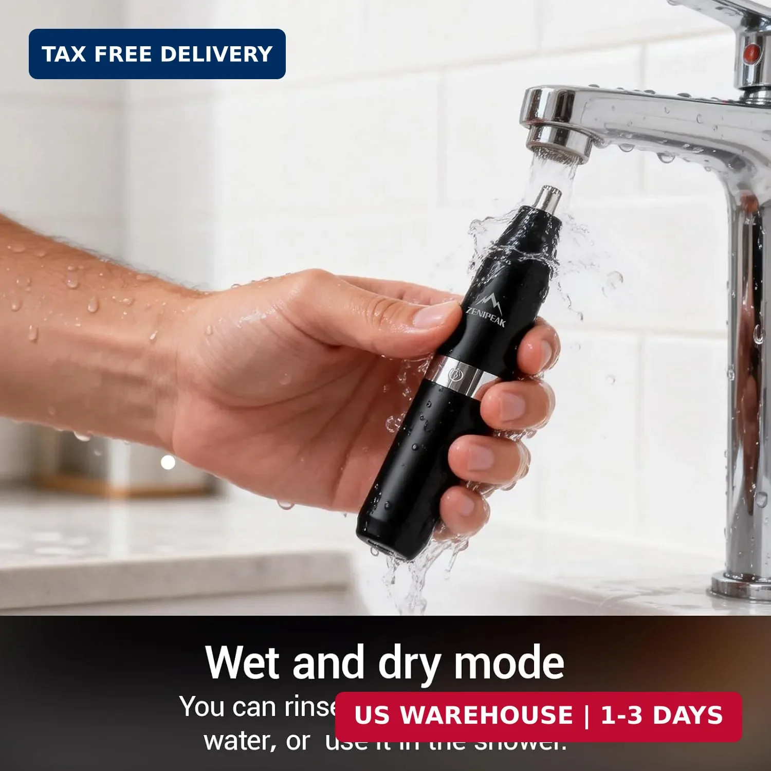 Professional Nose Hair Trimmer for Men & Women, USB-C Rechargeable Electric Ear