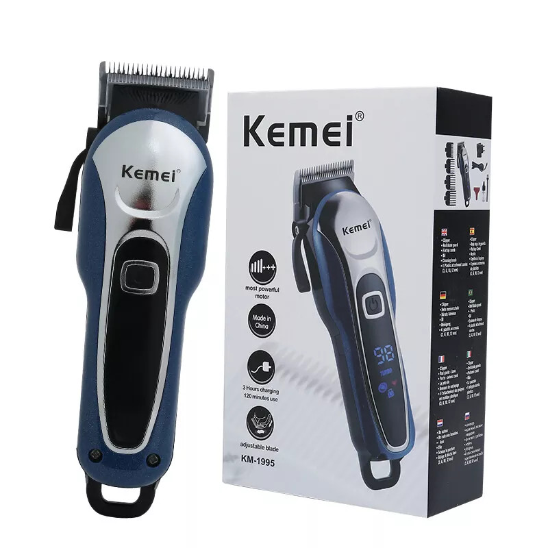 KEMEI Professional Hair Clipper, Trimmer, Beard Shaver Set for Men Rechargeable