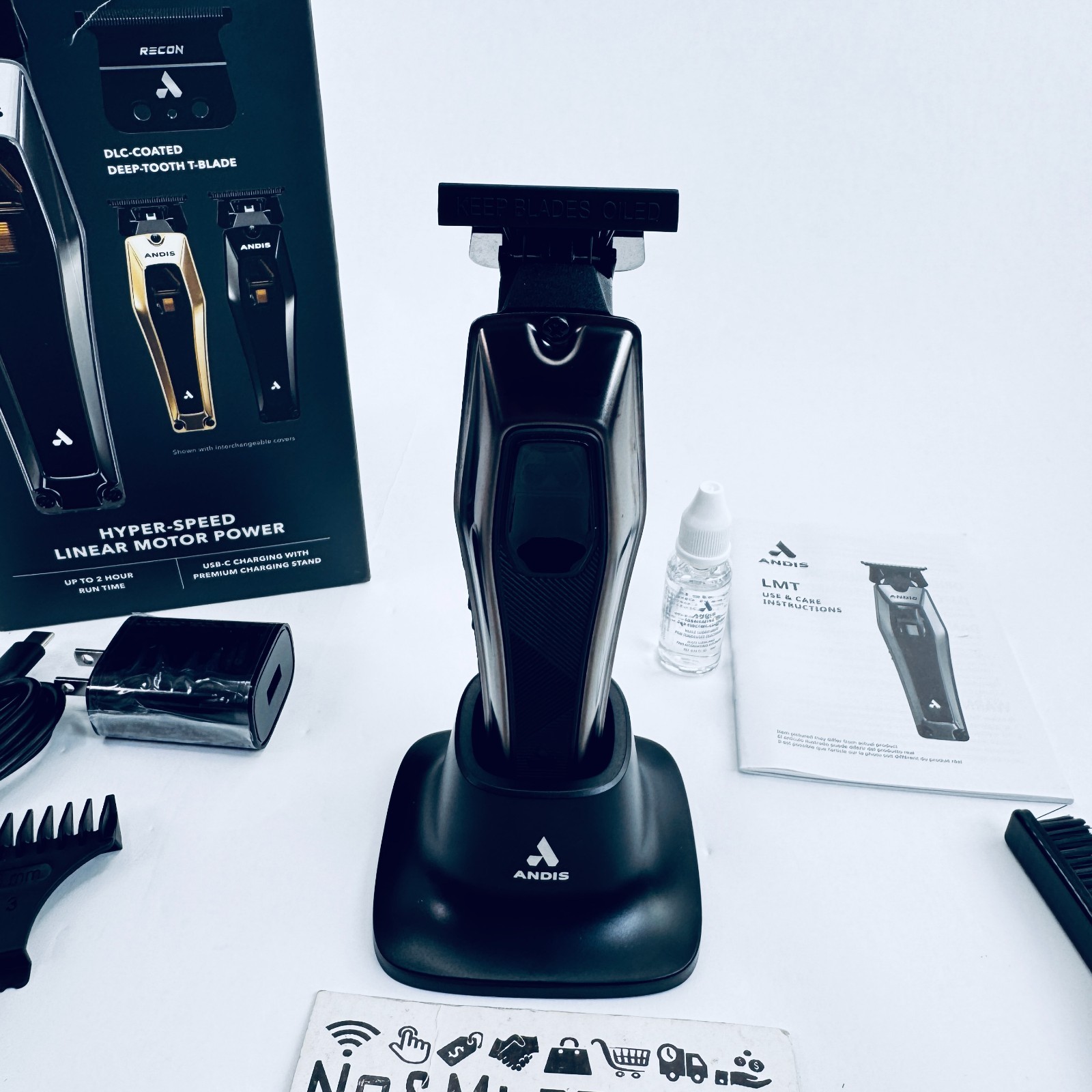 Andis 562703 Recon Professional Barber Vector Motor Beard & Hair Cordless Trimme