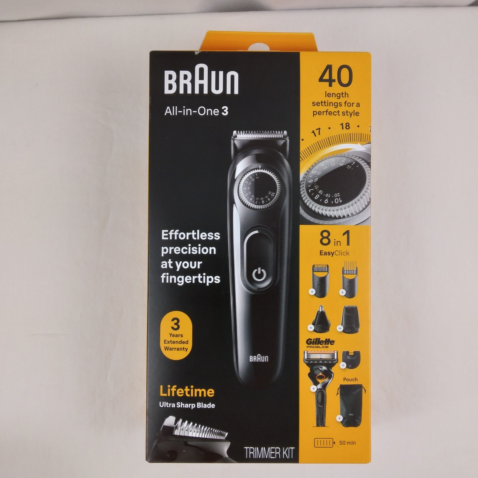 Braun Series 3 All-in-One 8-in-1 Electric Beard Trimmer Kit & Razor New