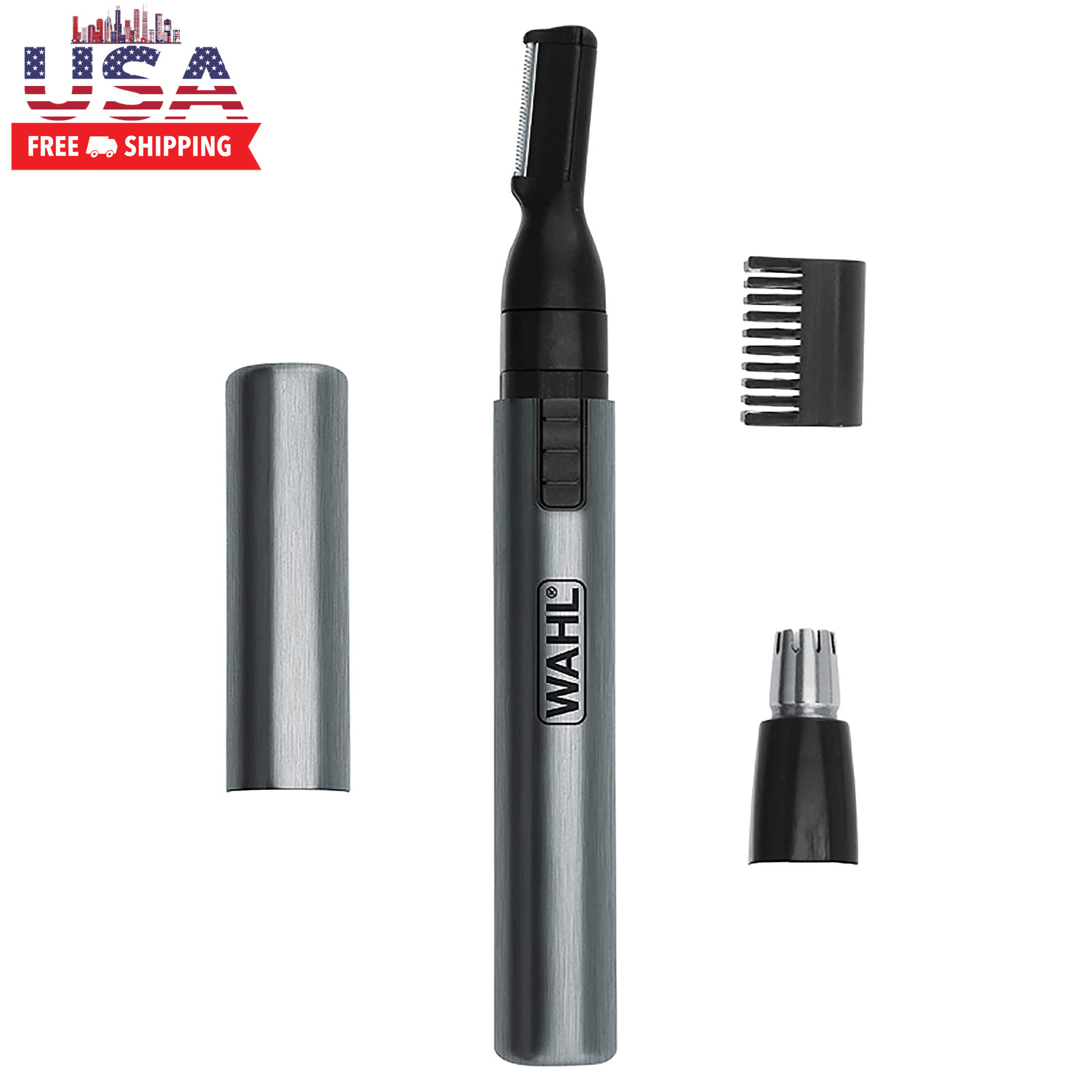 Micro Groomsman Battery Personal Trimmer for Hygienic Grooming with Rinseable, I