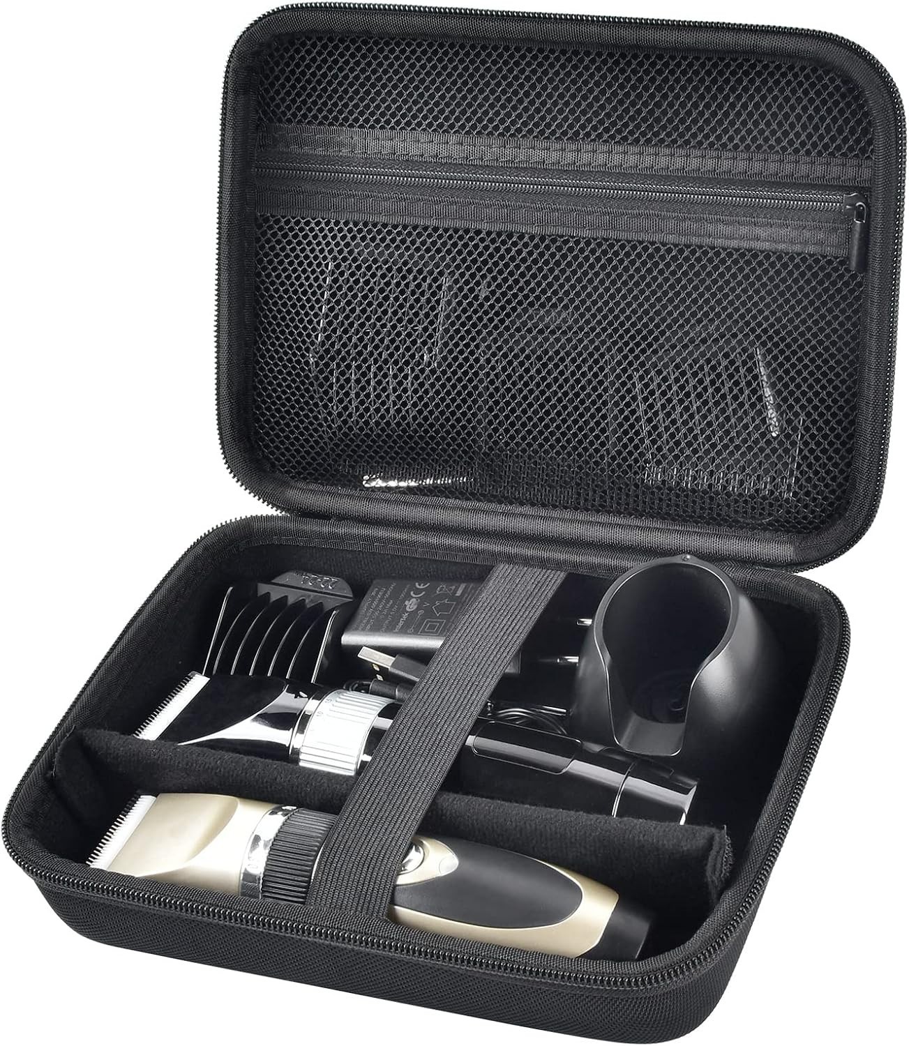 Large Storage Case for Hair Clippers and Beard Trimmers with Shoulder Strap
