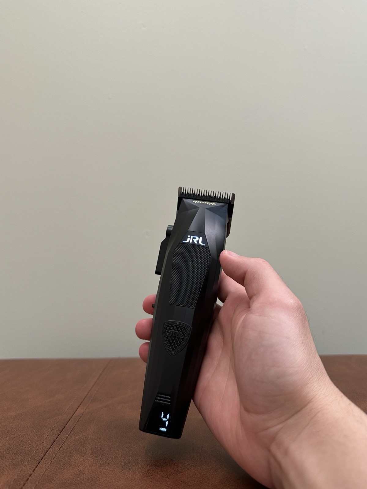 JRL Diamante Cordless Clipper Black w/ Charging Stand Barber Professional