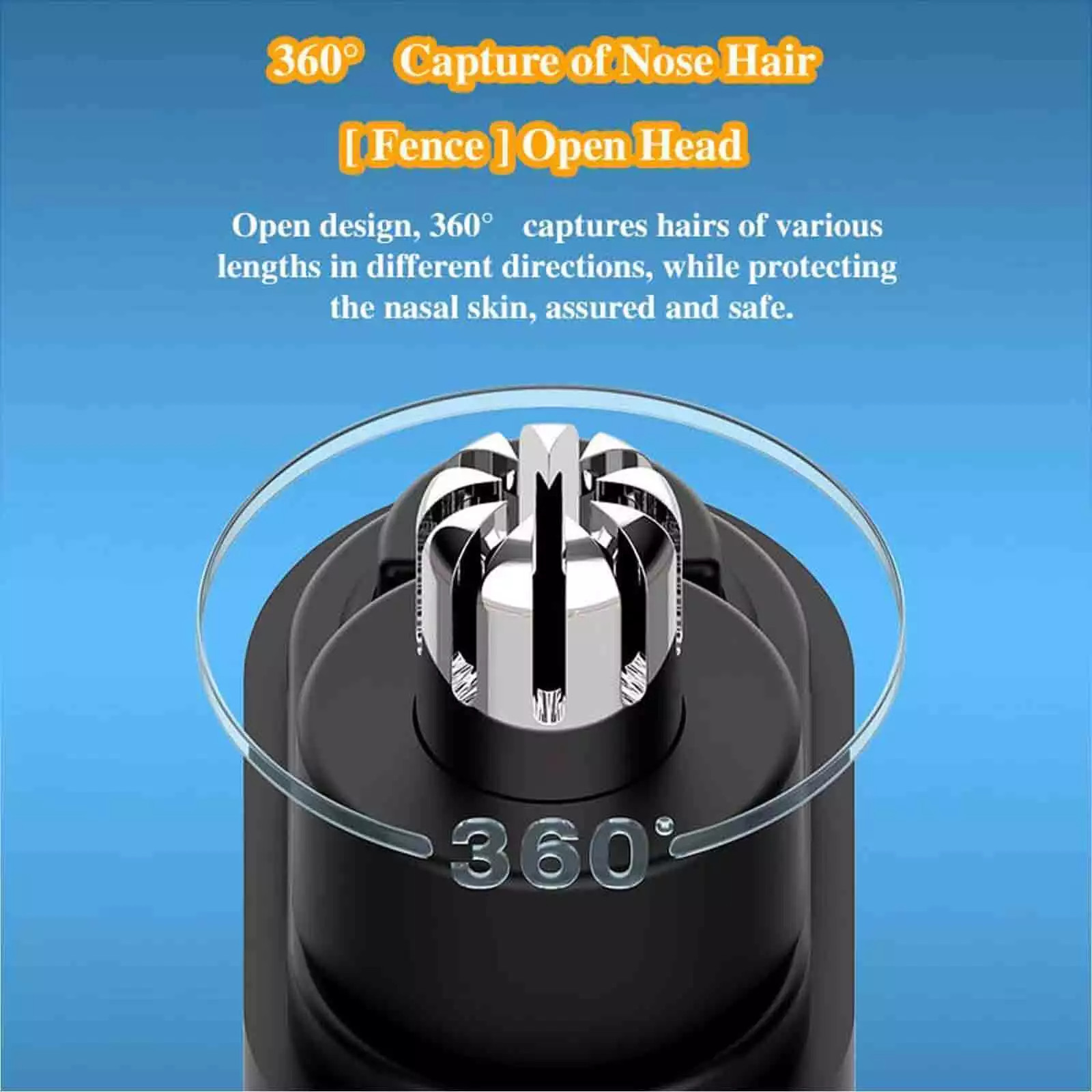 Nose Hair Trimmer USB Charging High Quality Electric Portable Men Mini Nose Hair