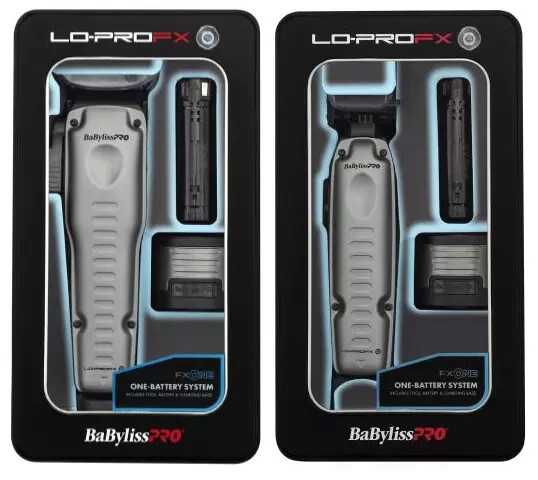 BaByliss PRO FXONE LO-PRO FX One GRAY Professional Clipper Trimmer Shaver Set