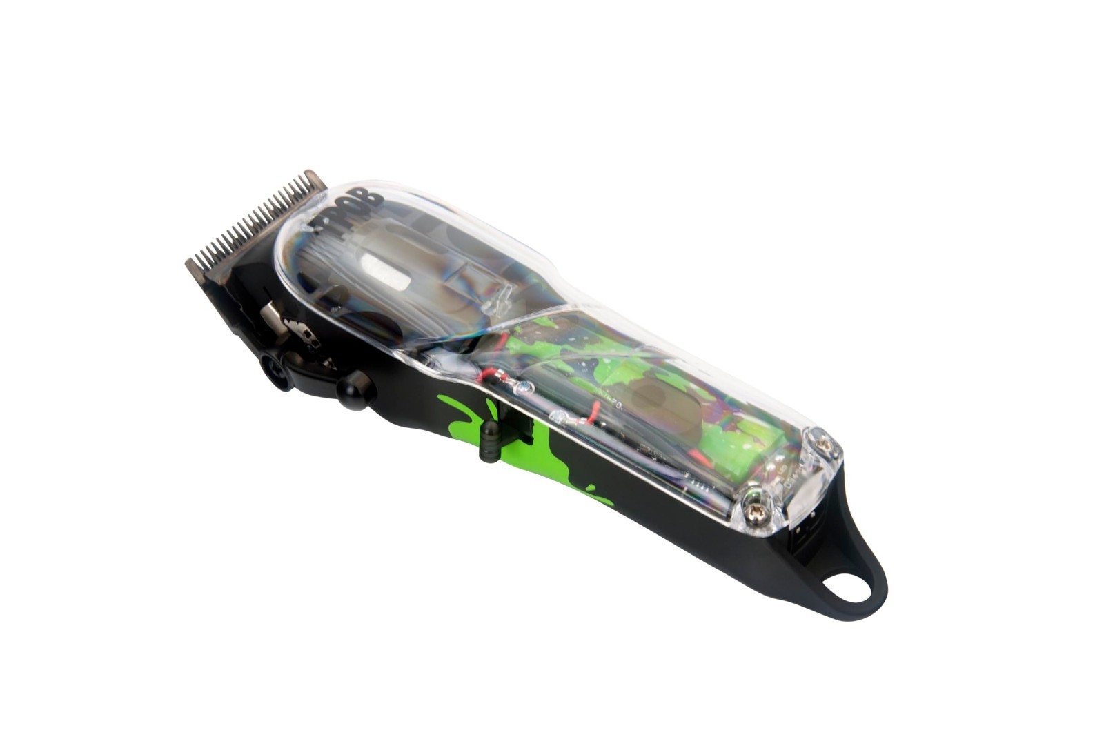 Professional Hair Clippers Set – TPOB Slime 2, Black with Colorful Splatts, Salo