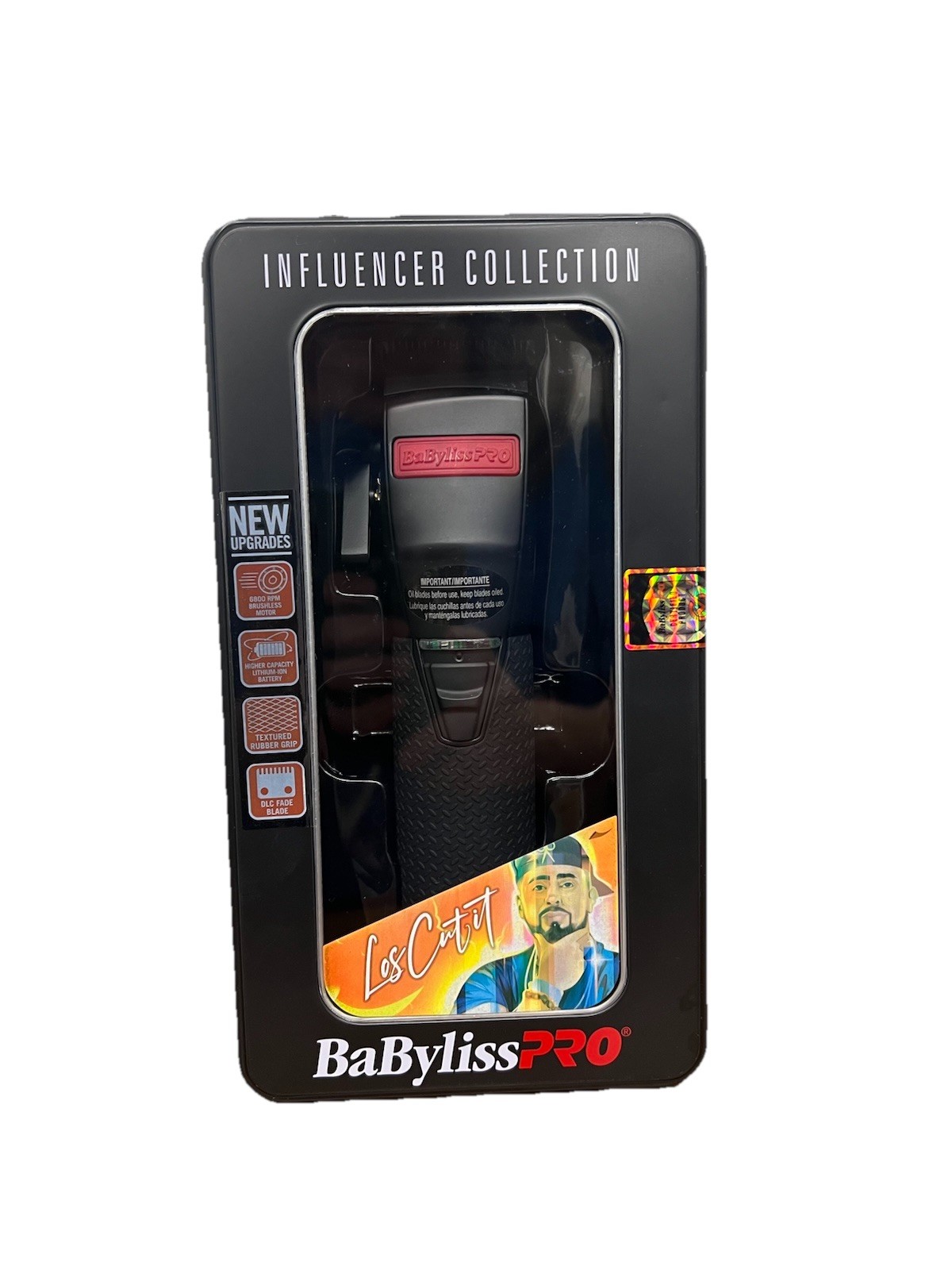 Babyliss Pro BLACK & RED FX BOOST Cord/Cordless Lithium-Ion Clipper FX870RI