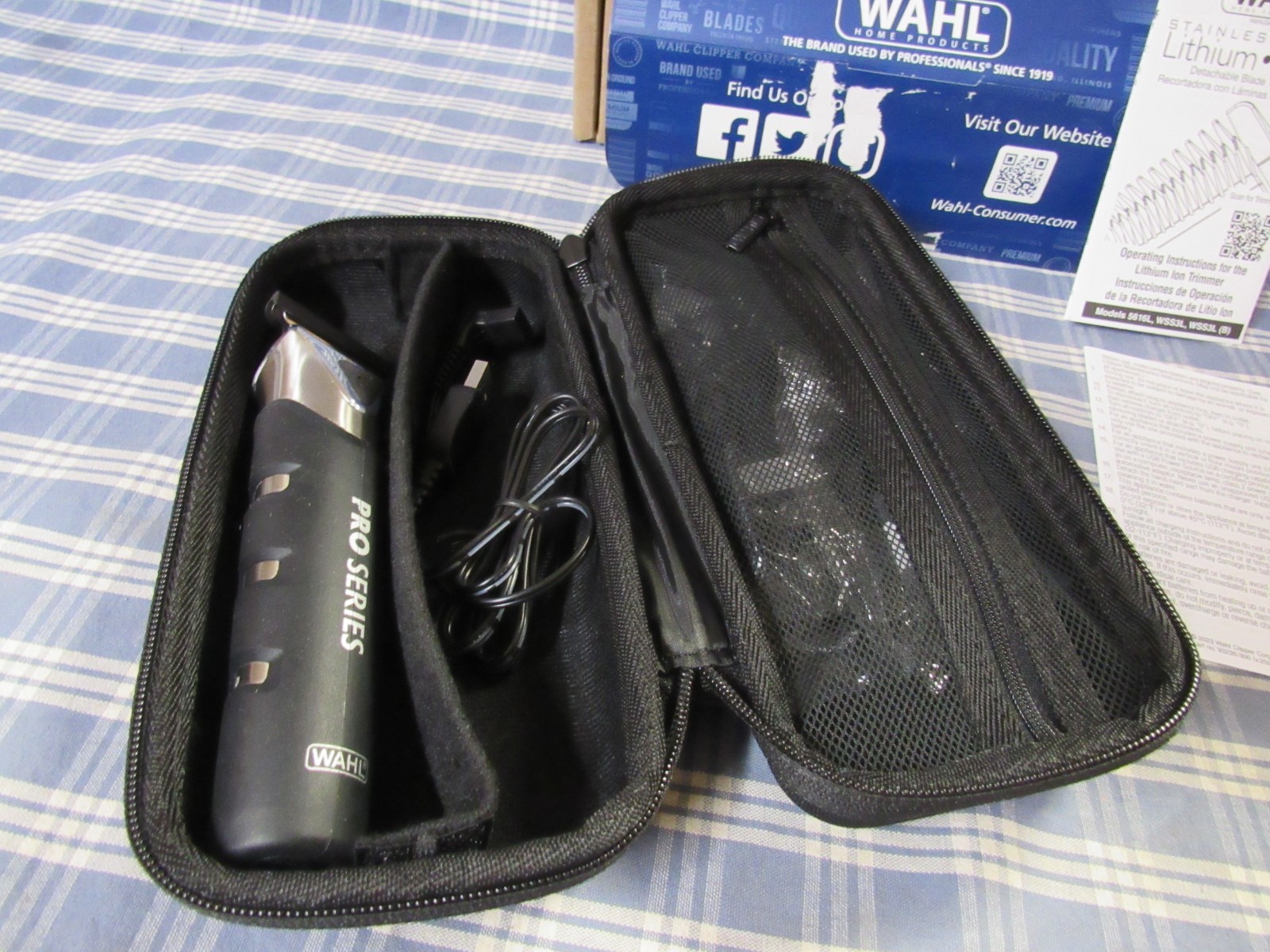 Wahl 3026017 Pro Series Stainless Steel Lithium lon Beard Trimmer FREE SHIPPING.