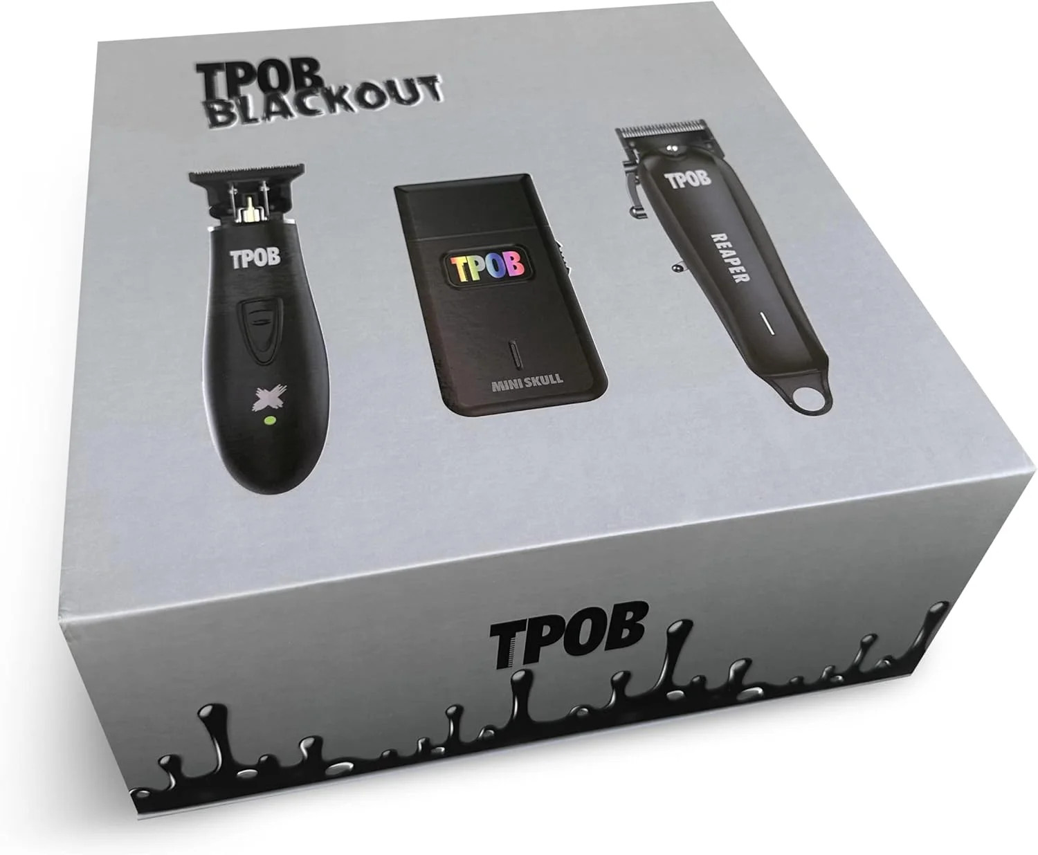 TPOB Slime 2 Black Clipper Trimmer Shaver Set Barber Hair Clippers