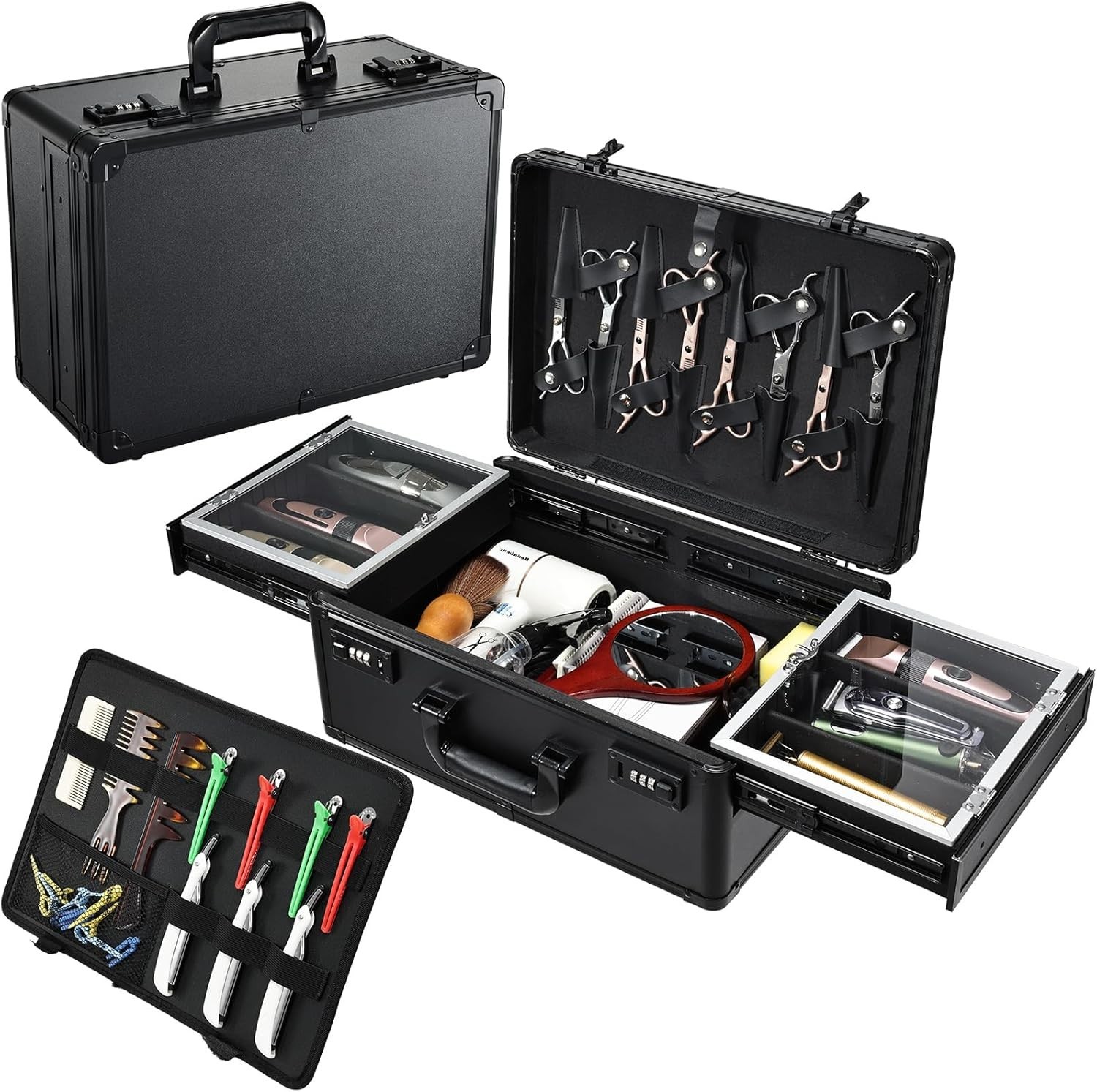 Profesional Barber Briefcase Organizer`/