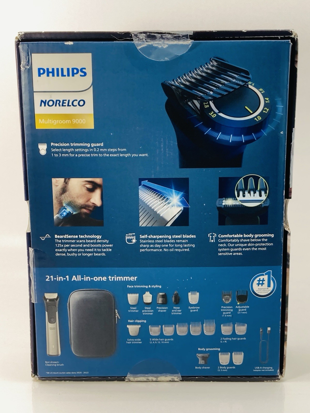 Philips Norelco MG9510/60 Multigroom 9000 21-in-1 Trimmer New Open Box