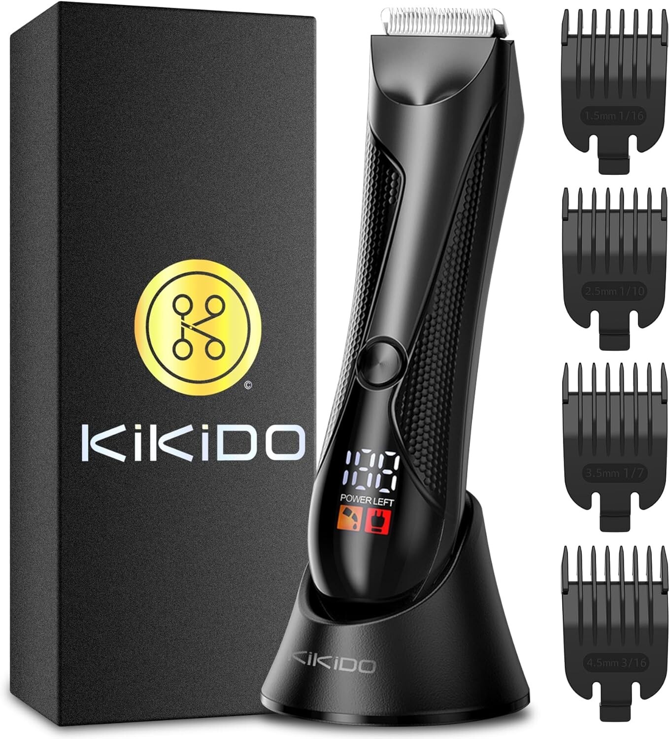 Groin Hair Trimmer for Men – Safe Ball Shaver, Replaceable Ceramic Blade Heads