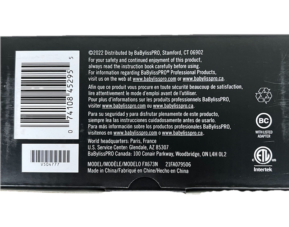 BaByliss PRO FX673N LithiumFX+ Cordless Lithium Ergonomic Black & Gold Clipper