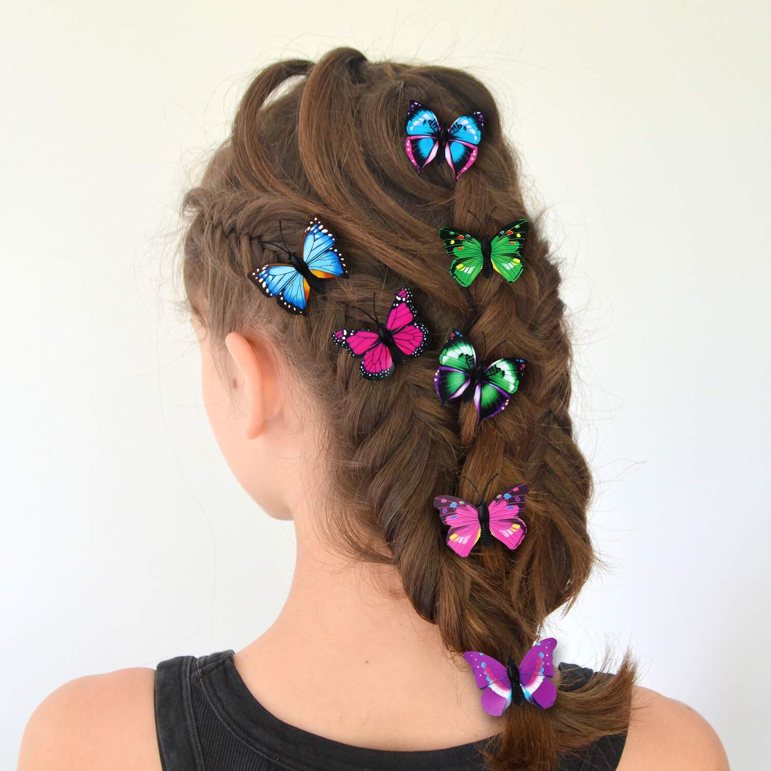 Boao 36 Pieces Butterfly Hair Clips Baby Girl Toddler Assorted, Multicolored