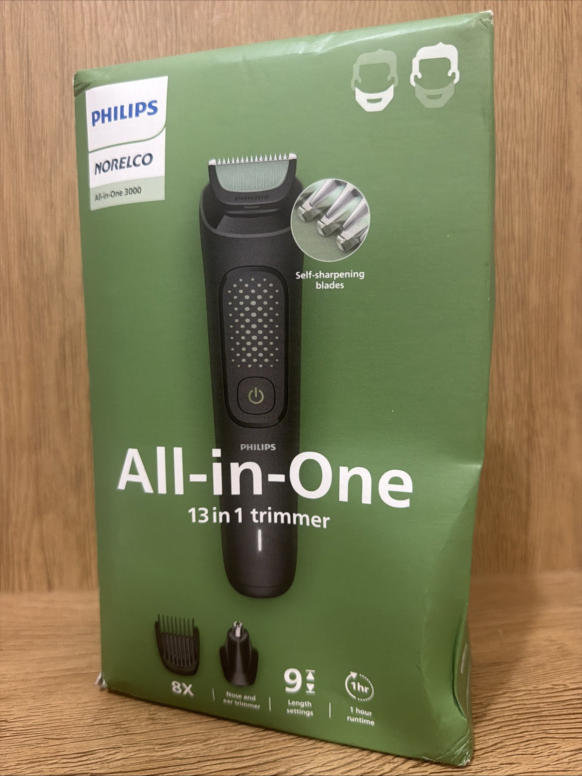 Philips Norelco All-in-One 3000 Series 13 in 1 Trimmer MG3919/50 Box Damaged!