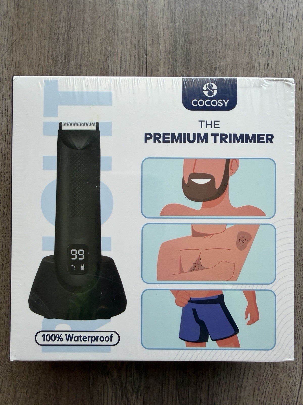 Body Hair Trimmer for Men – Ball Trimmer, Ceramic Blade, Waterproof Electric