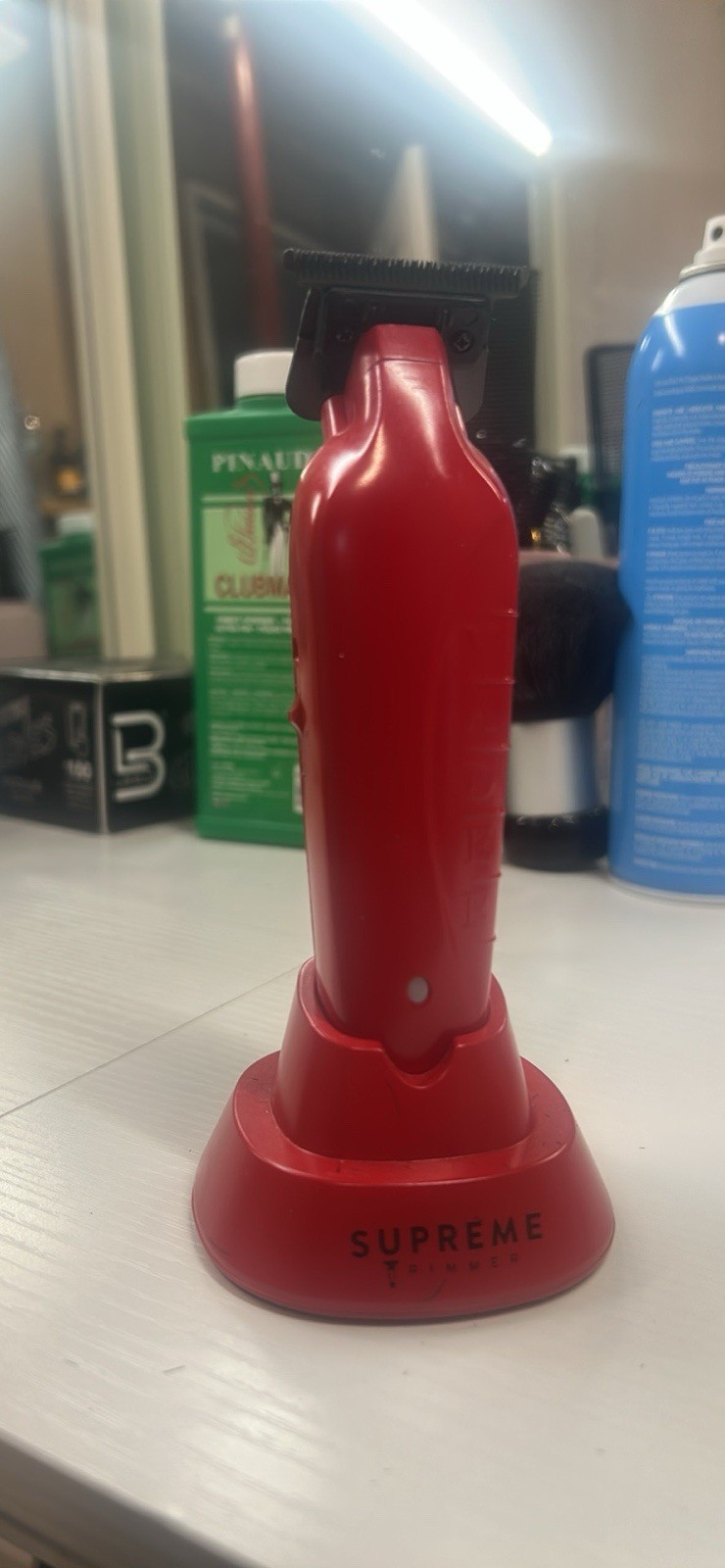 Supreme Vader Red Cordless T-Blade Trimmer USB Rechargeable for Face & Body